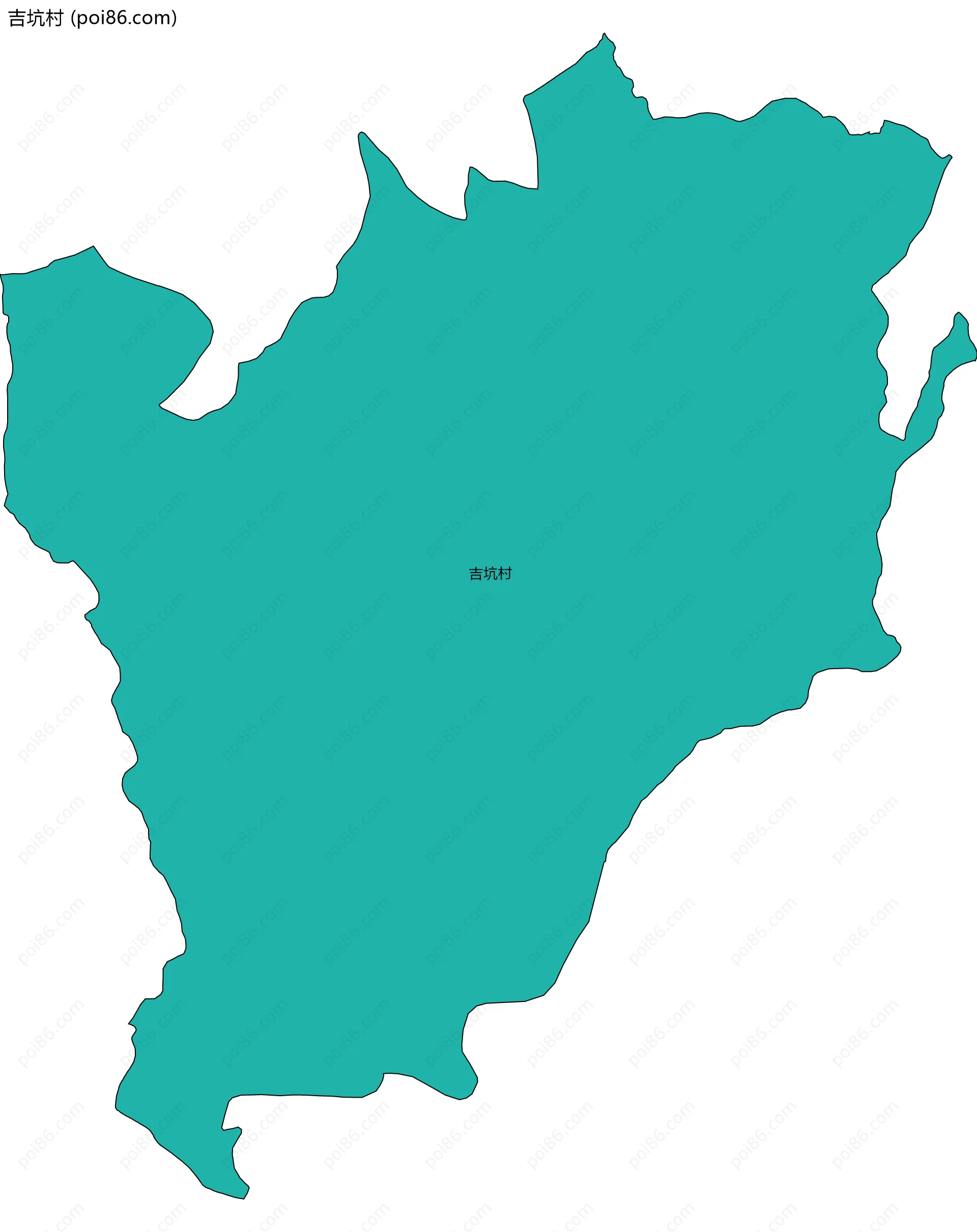 吉坑村边界地图