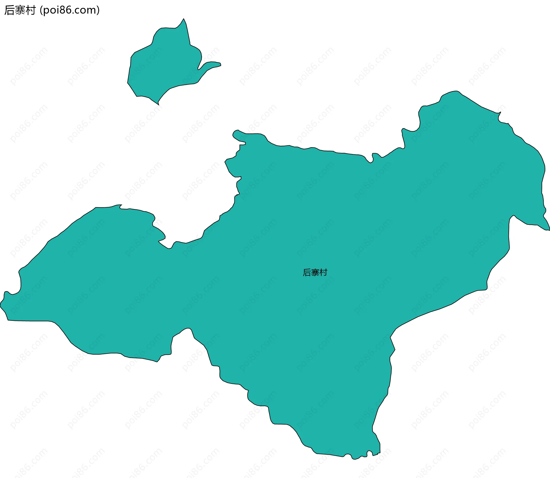 后寨村边界地图