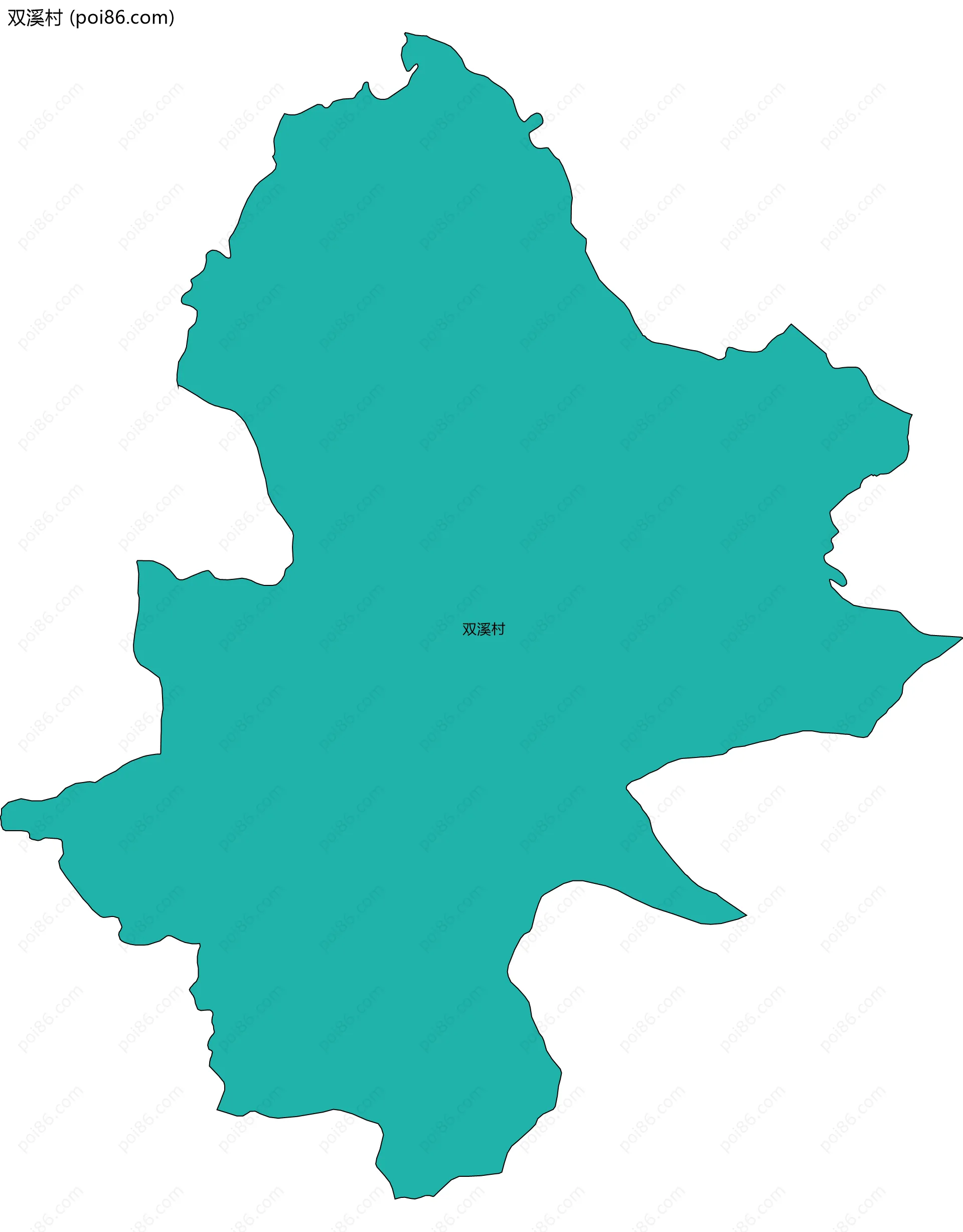 双溪村边界地图