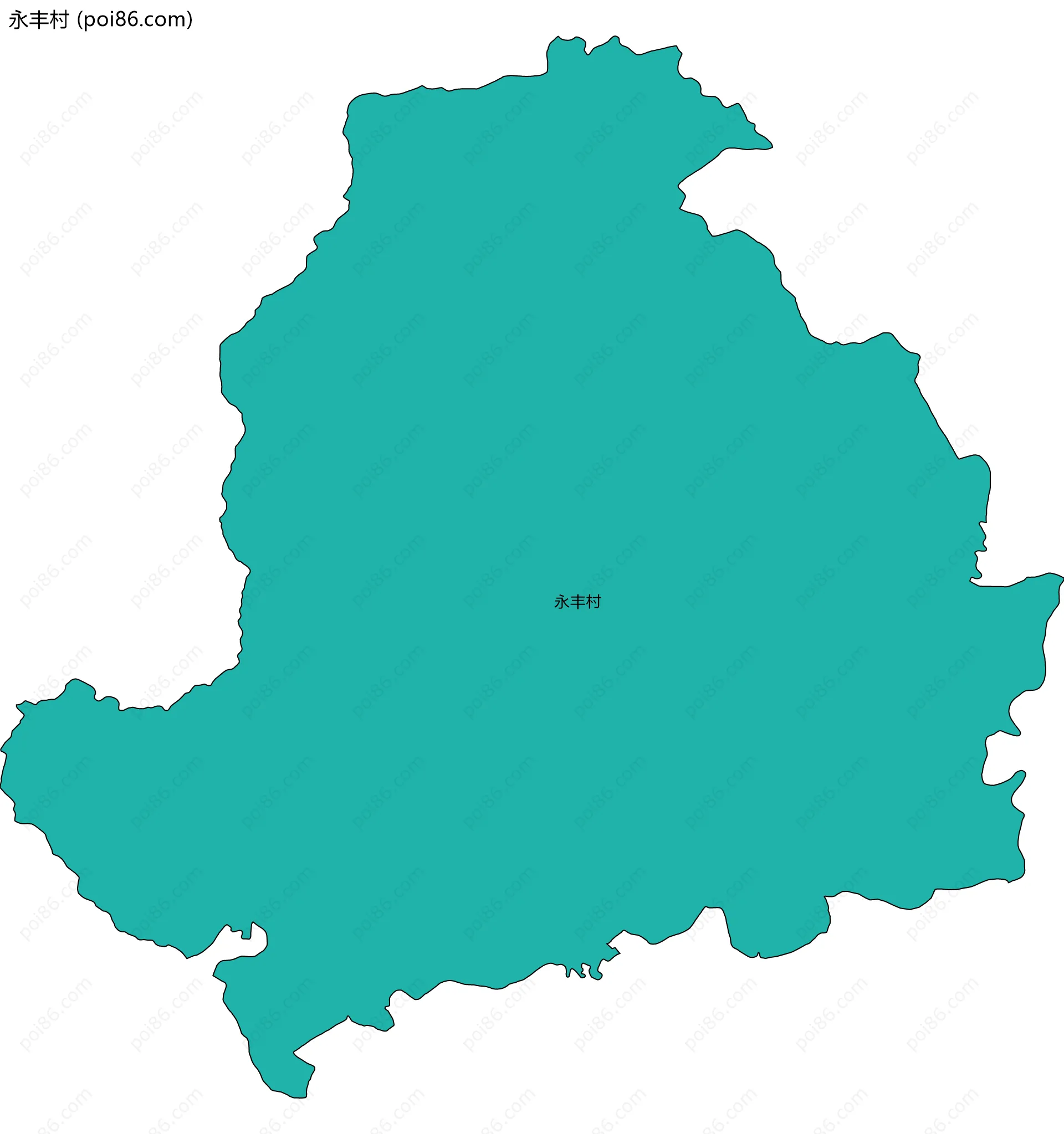 永丰村边界地图
