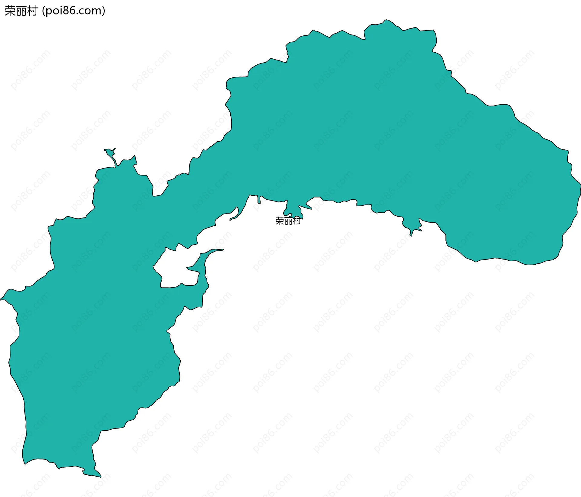 荣丽村边界地图