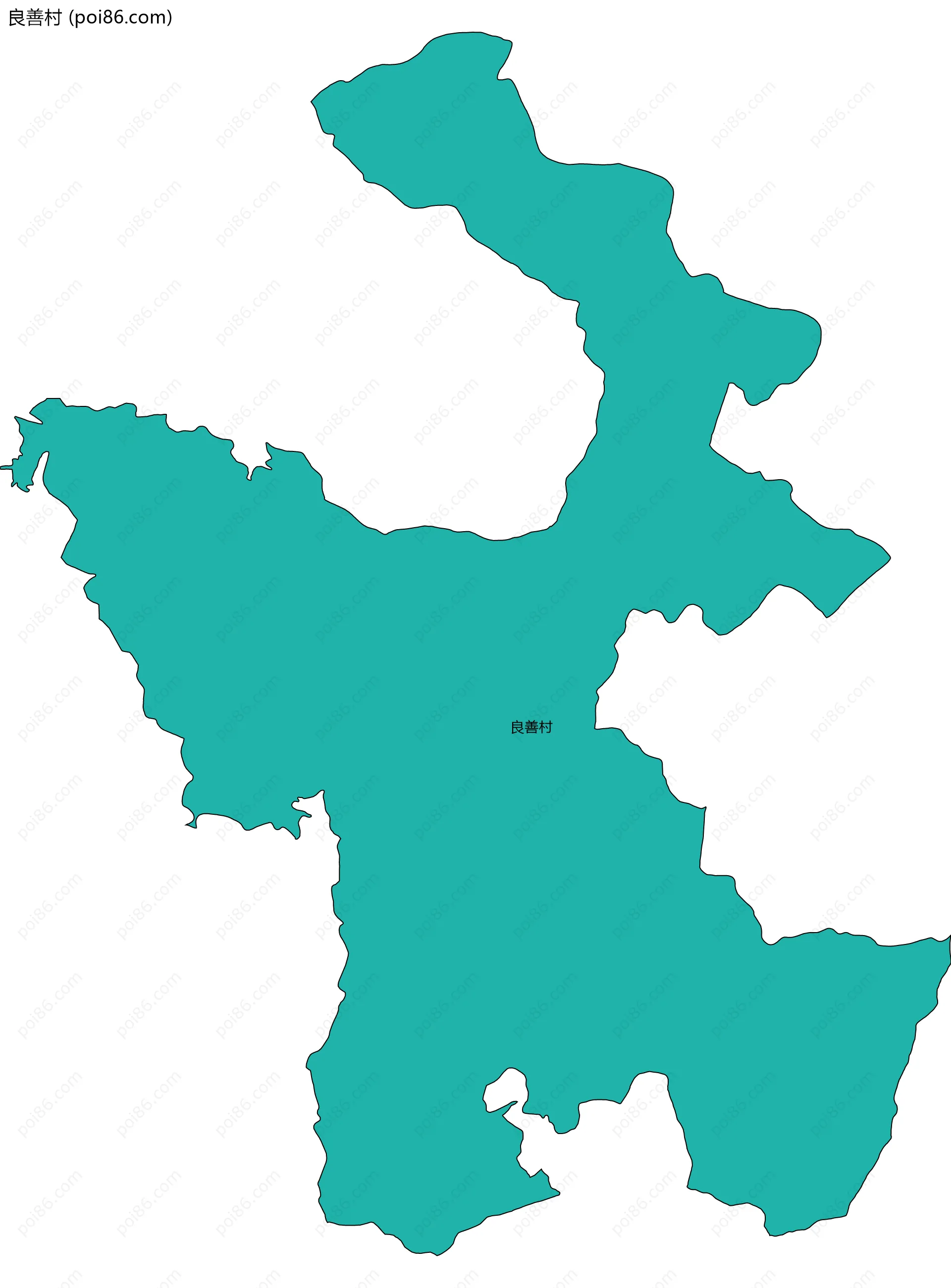 良善村边界地图