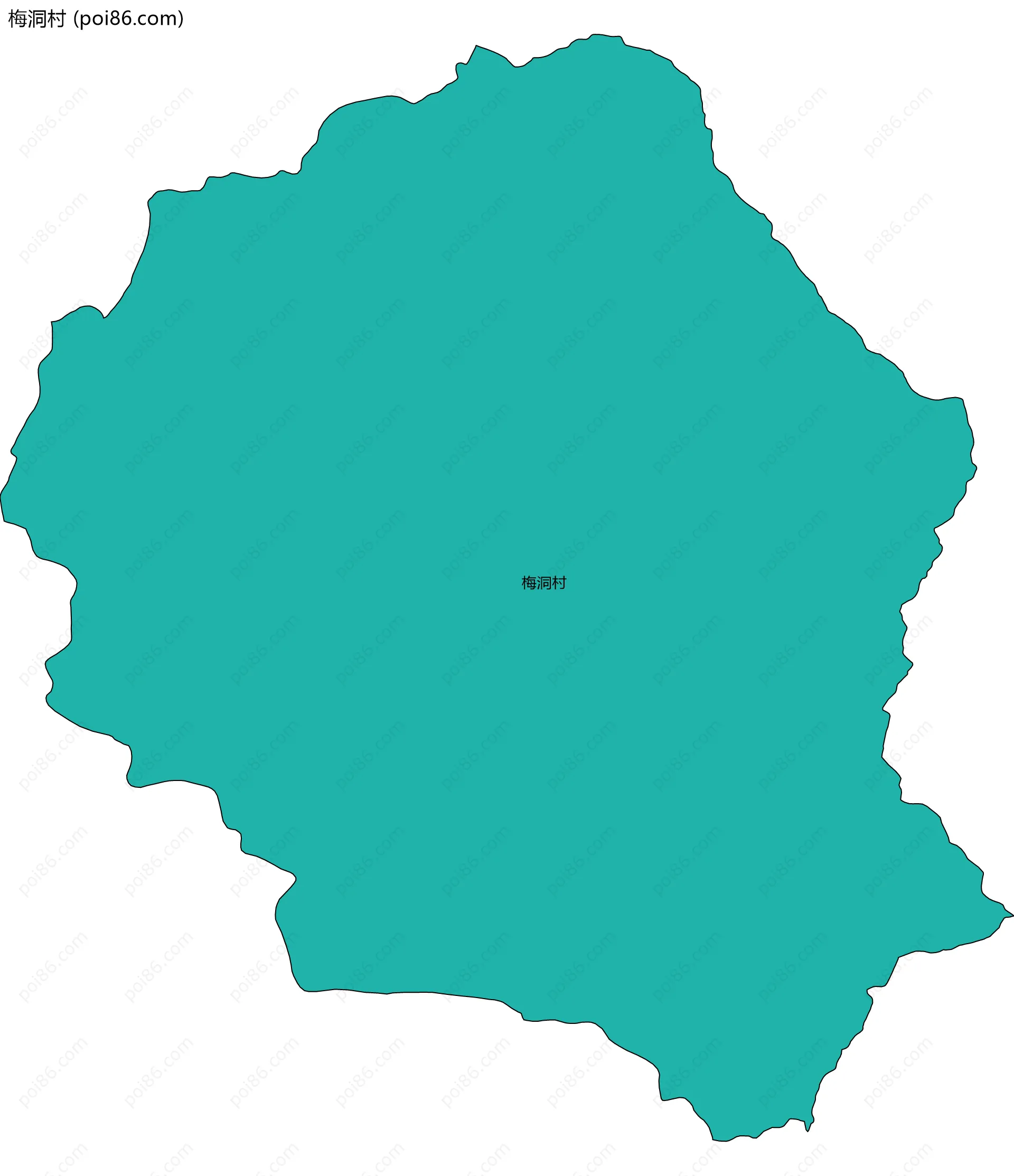 梅洞村边界地图