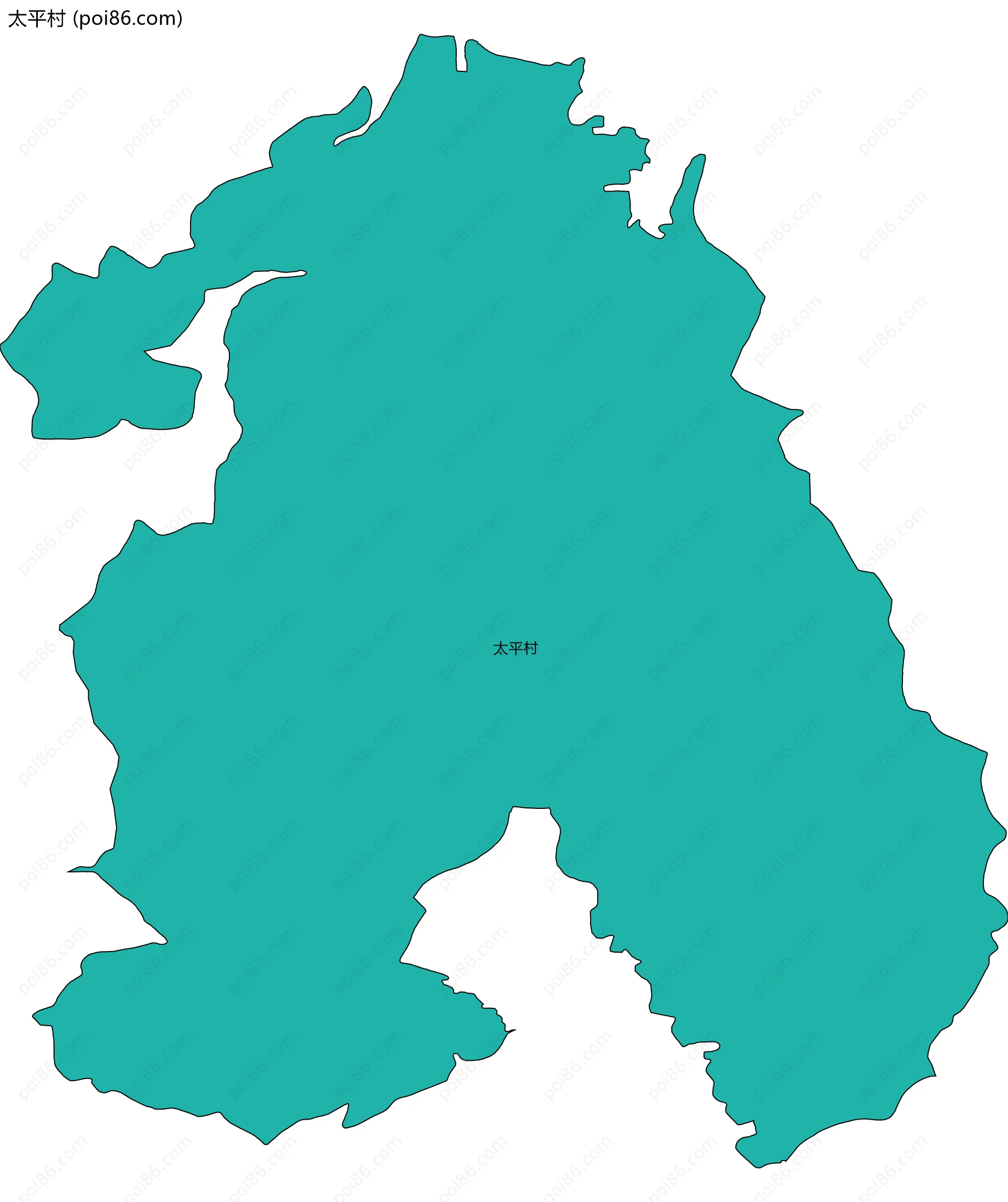 太平村边界地图