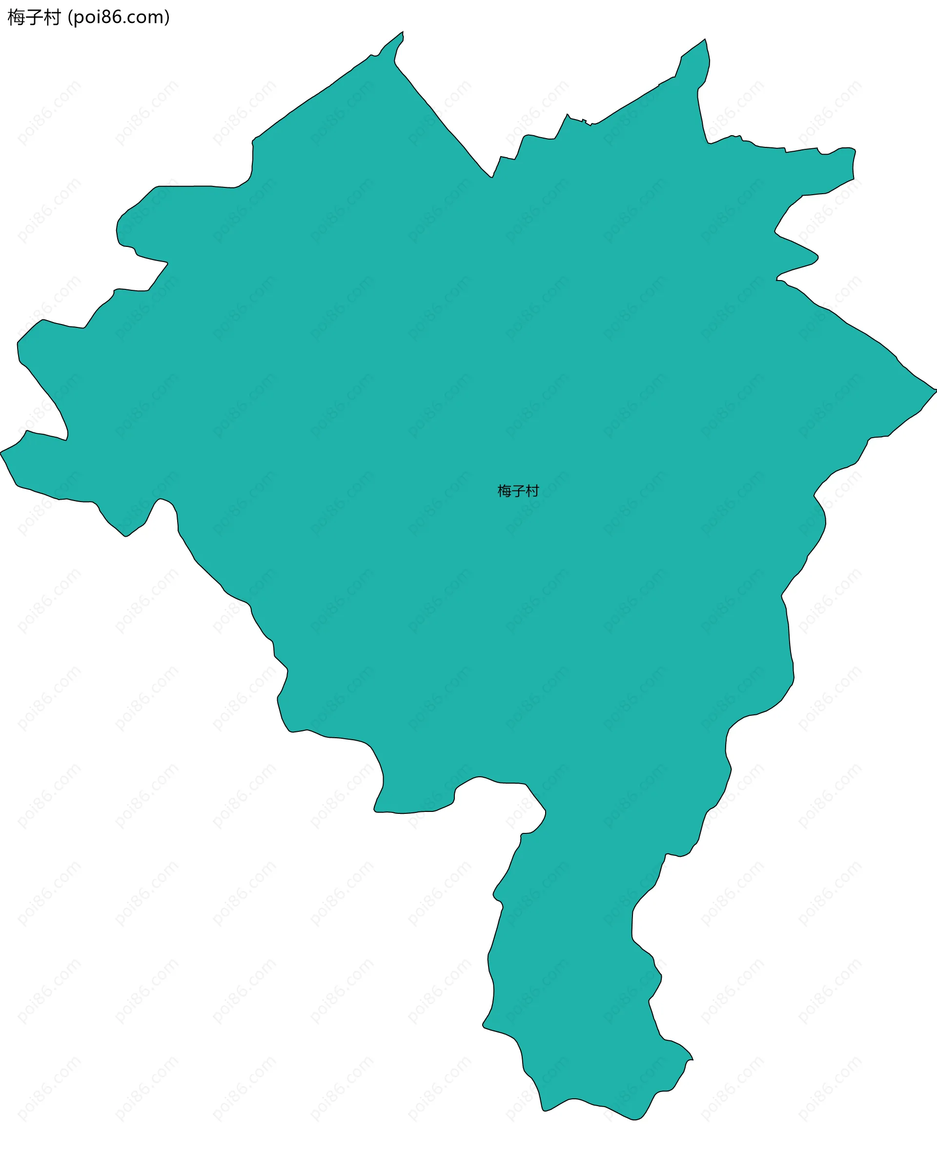 梅子村边界地图