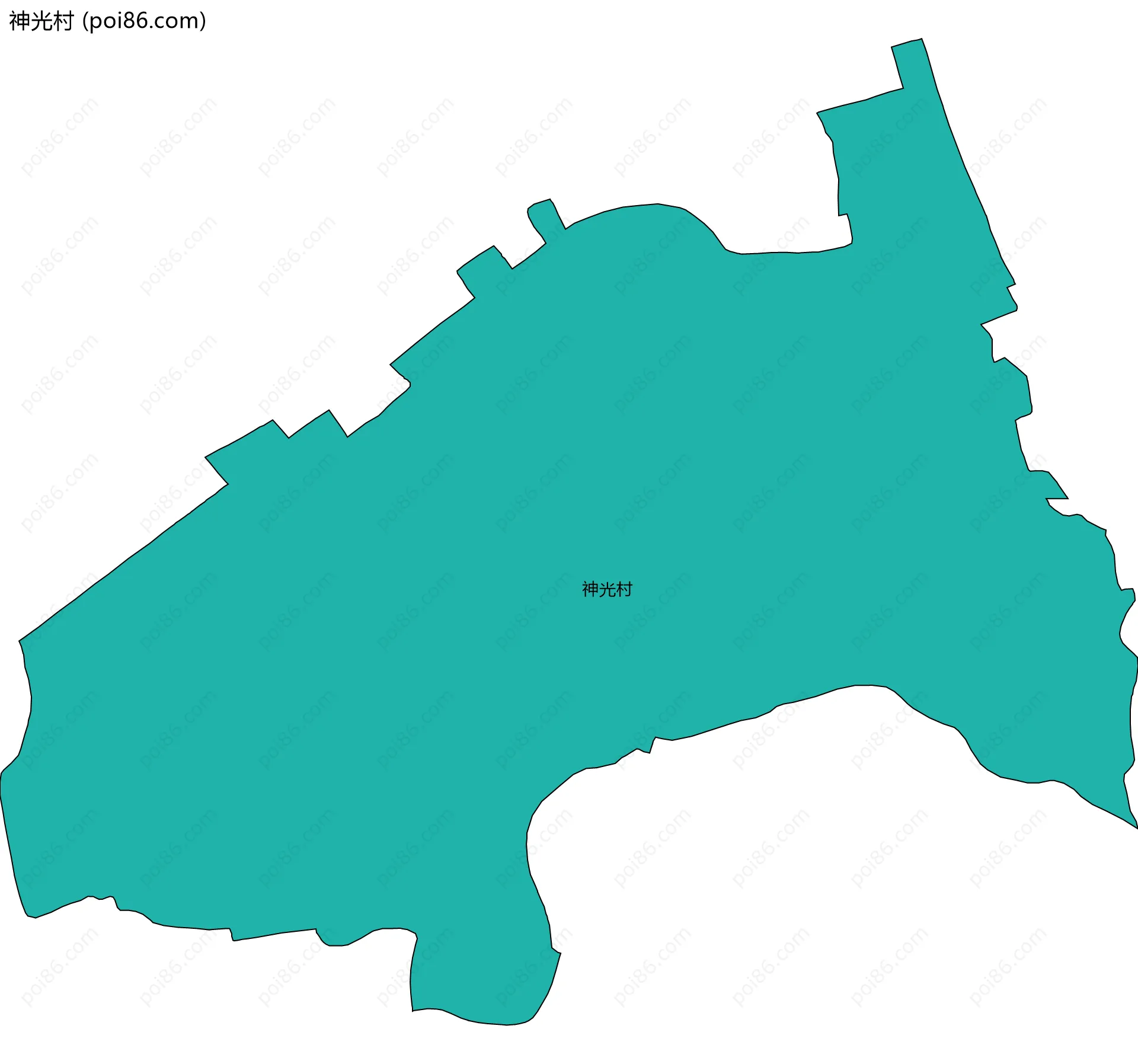 神光村边界地图