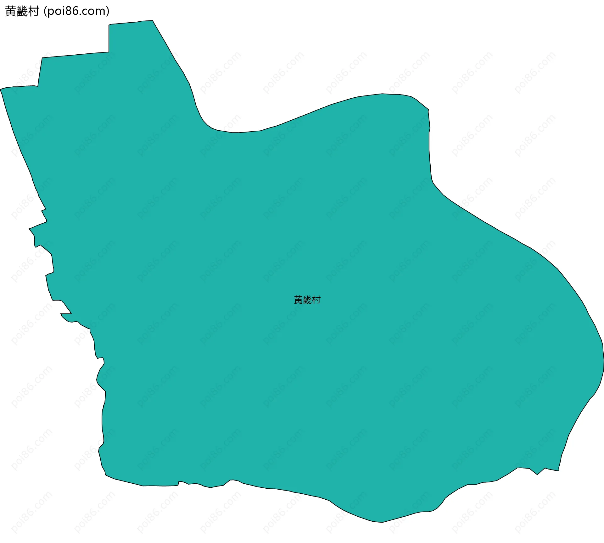 黄畿村边界地图