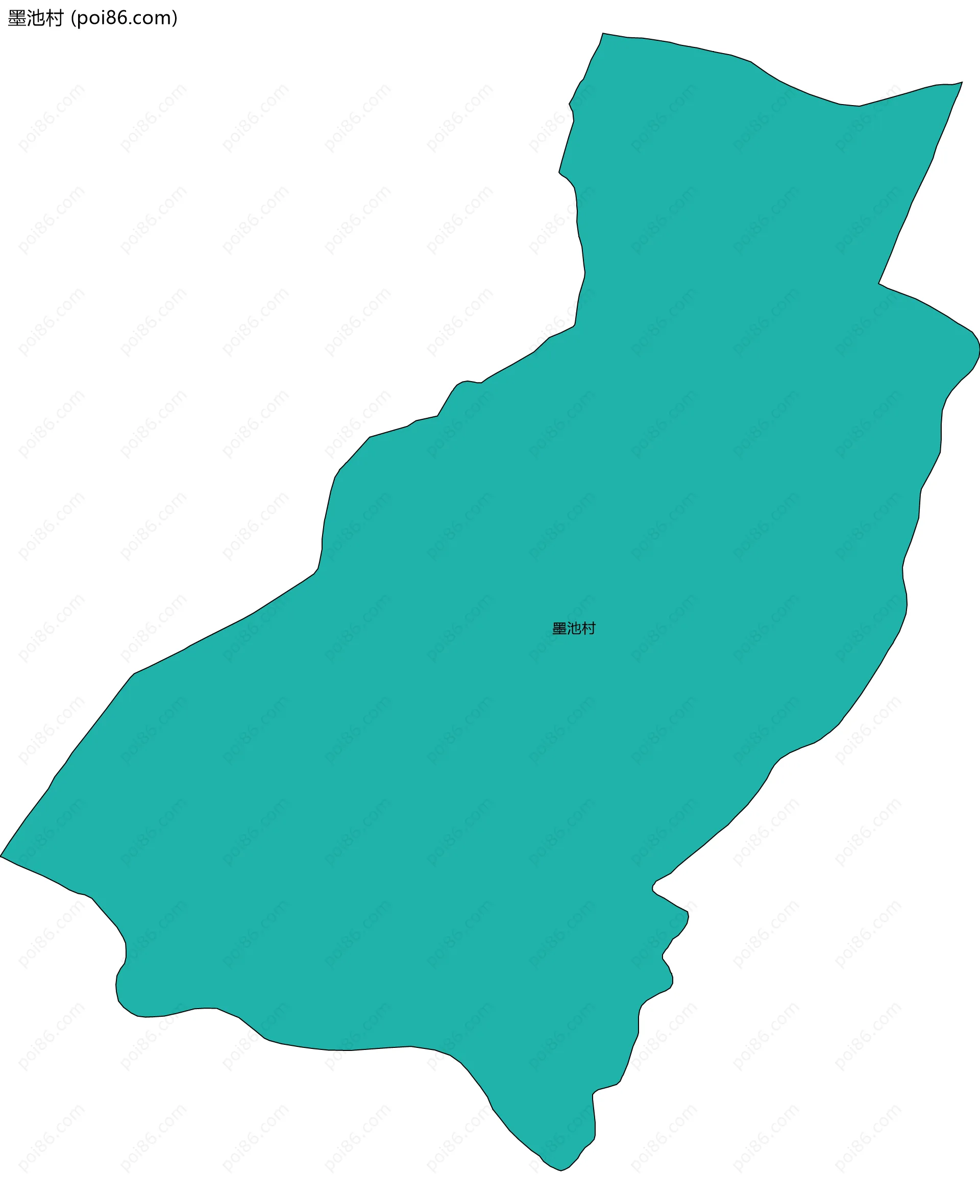 墨池村边界地图