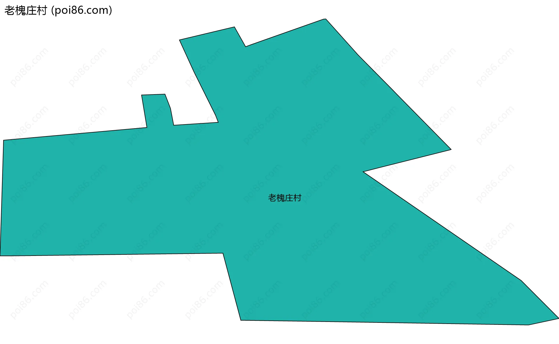 老槐庄村边界地图