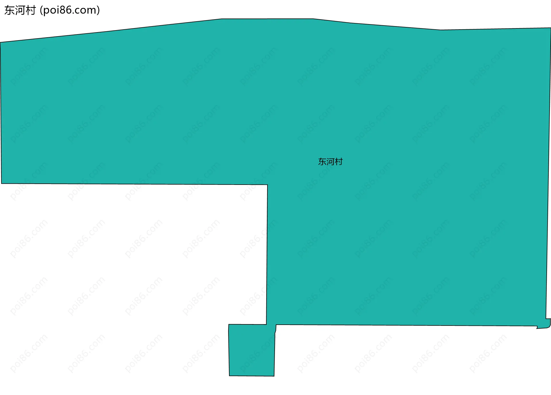 东河村边界地图