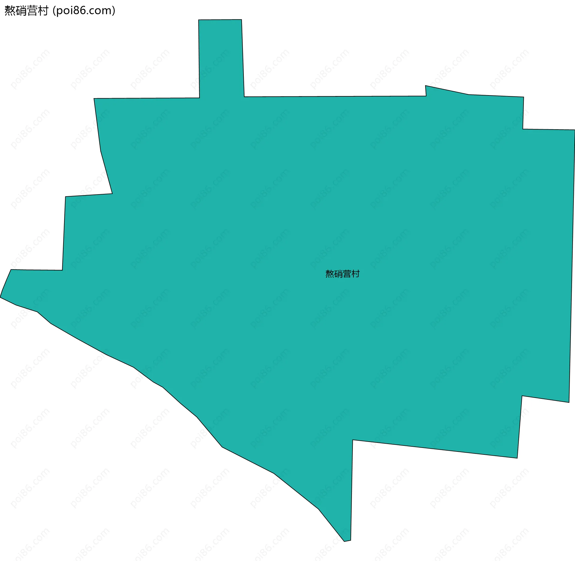 熬硝营村边界地图