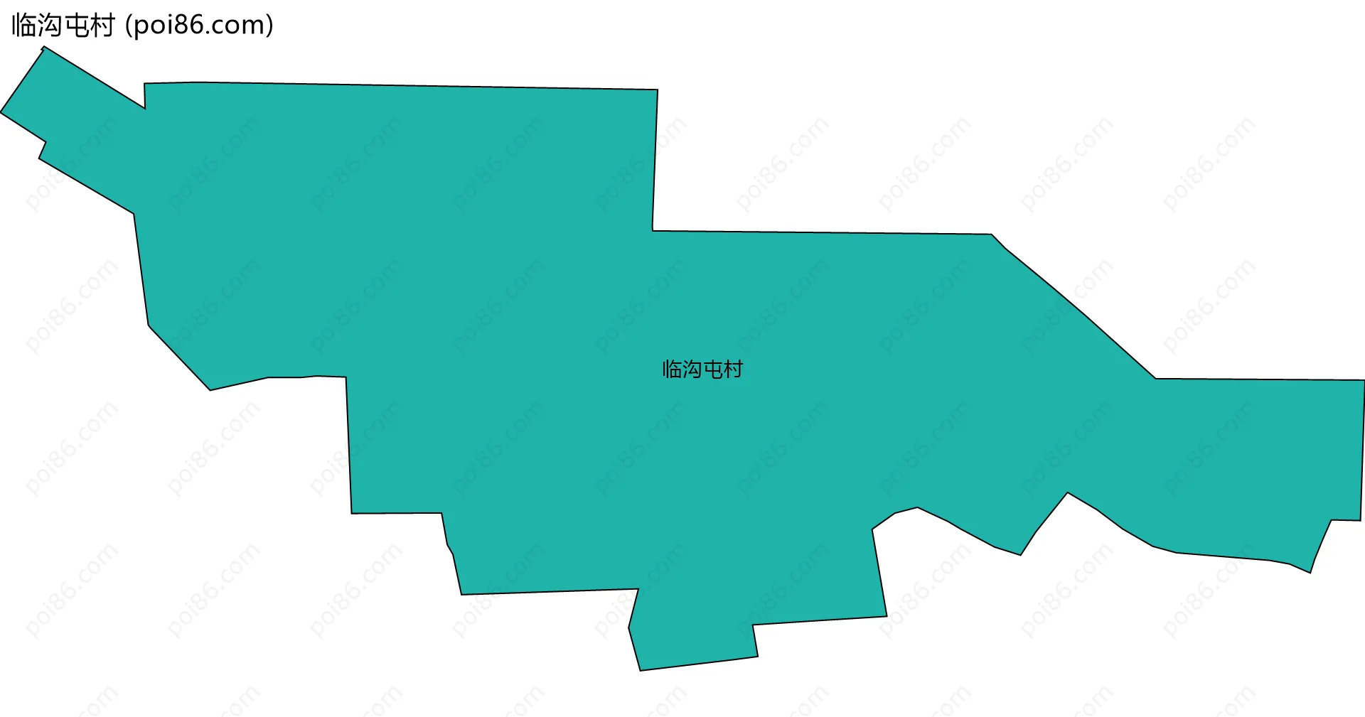 临沟屯村边界地图