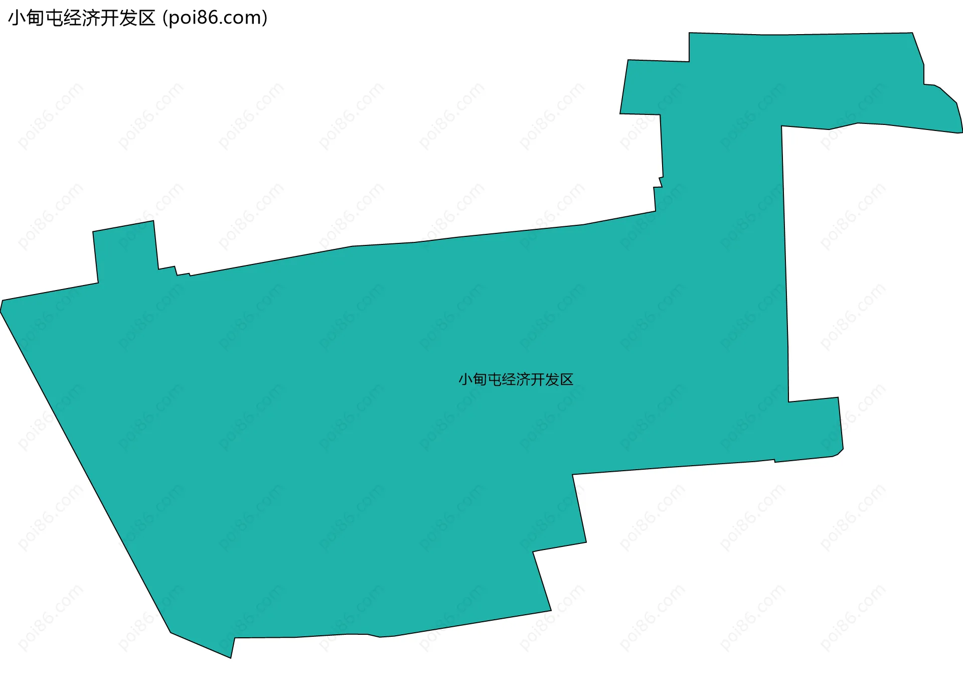 小甸屯经济开发区边界地图