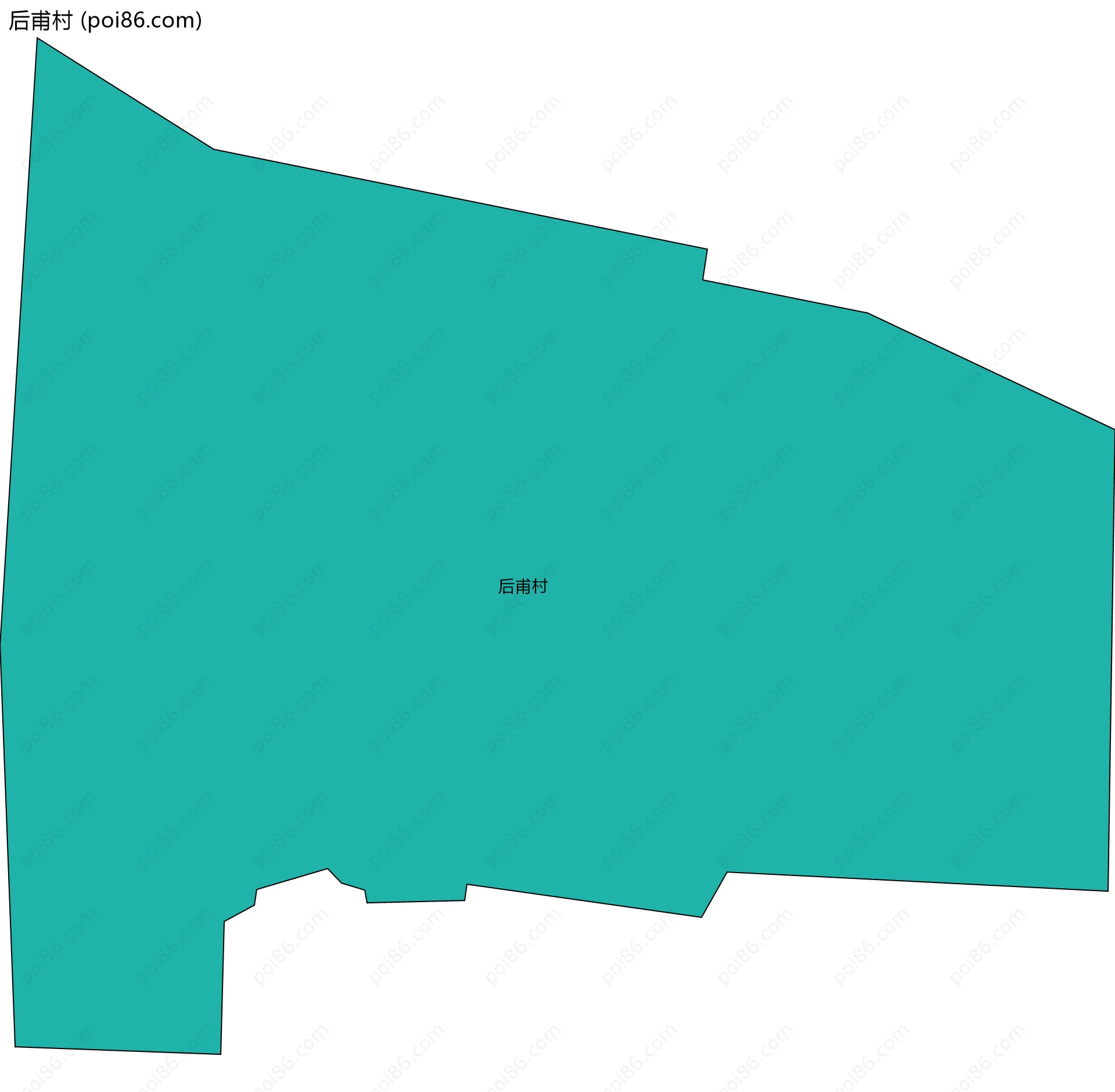 后甫村边界地图