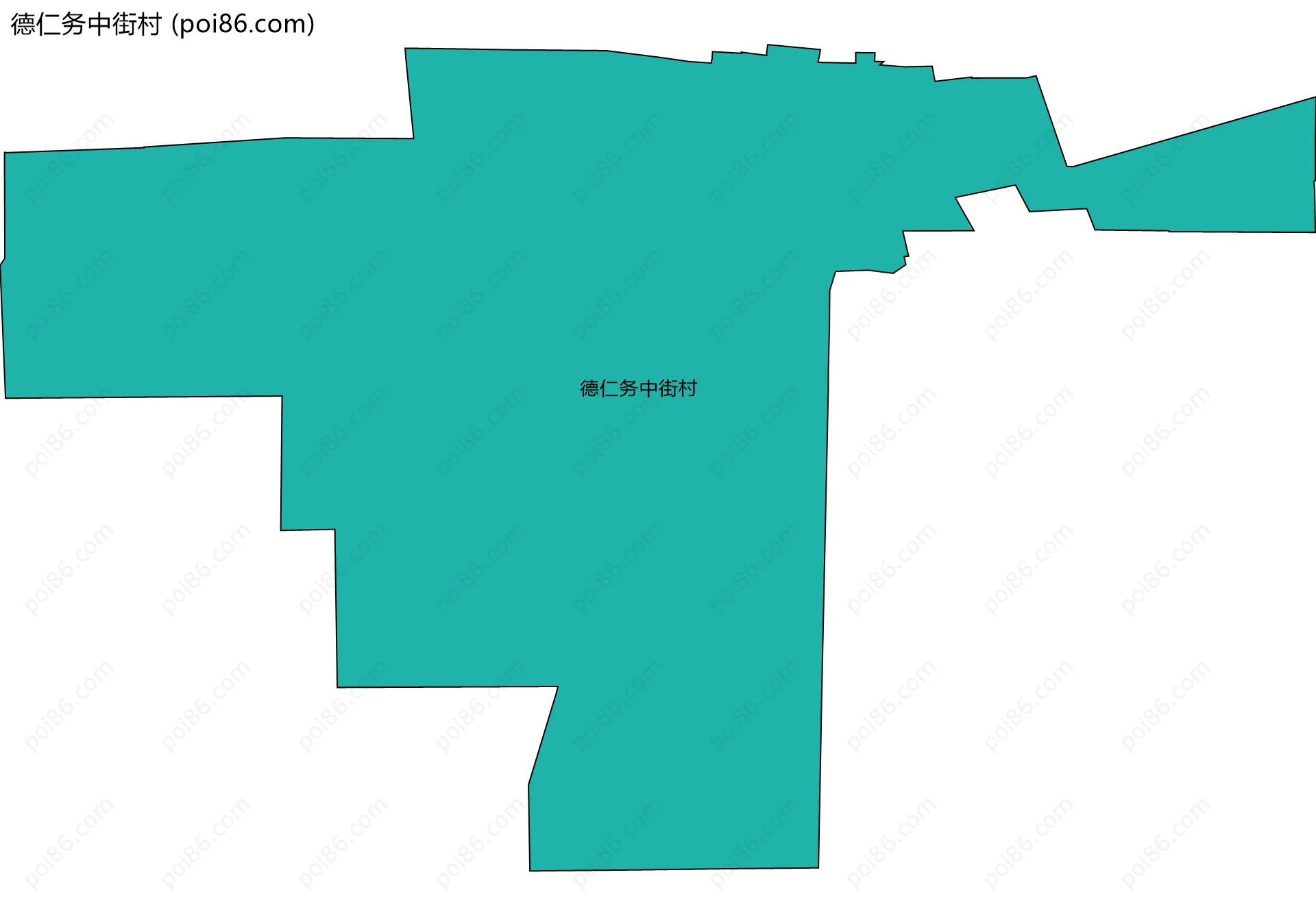 德仁务中街村边界地图