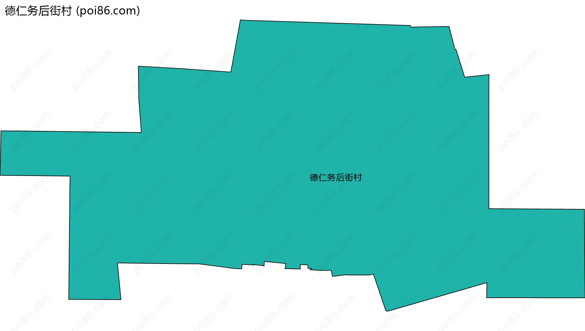 德仁务后街村边界地图
