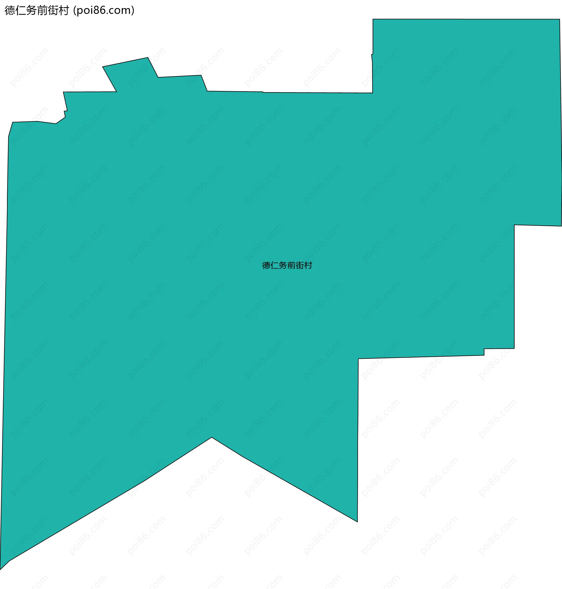 德仁务前街村边界地图
