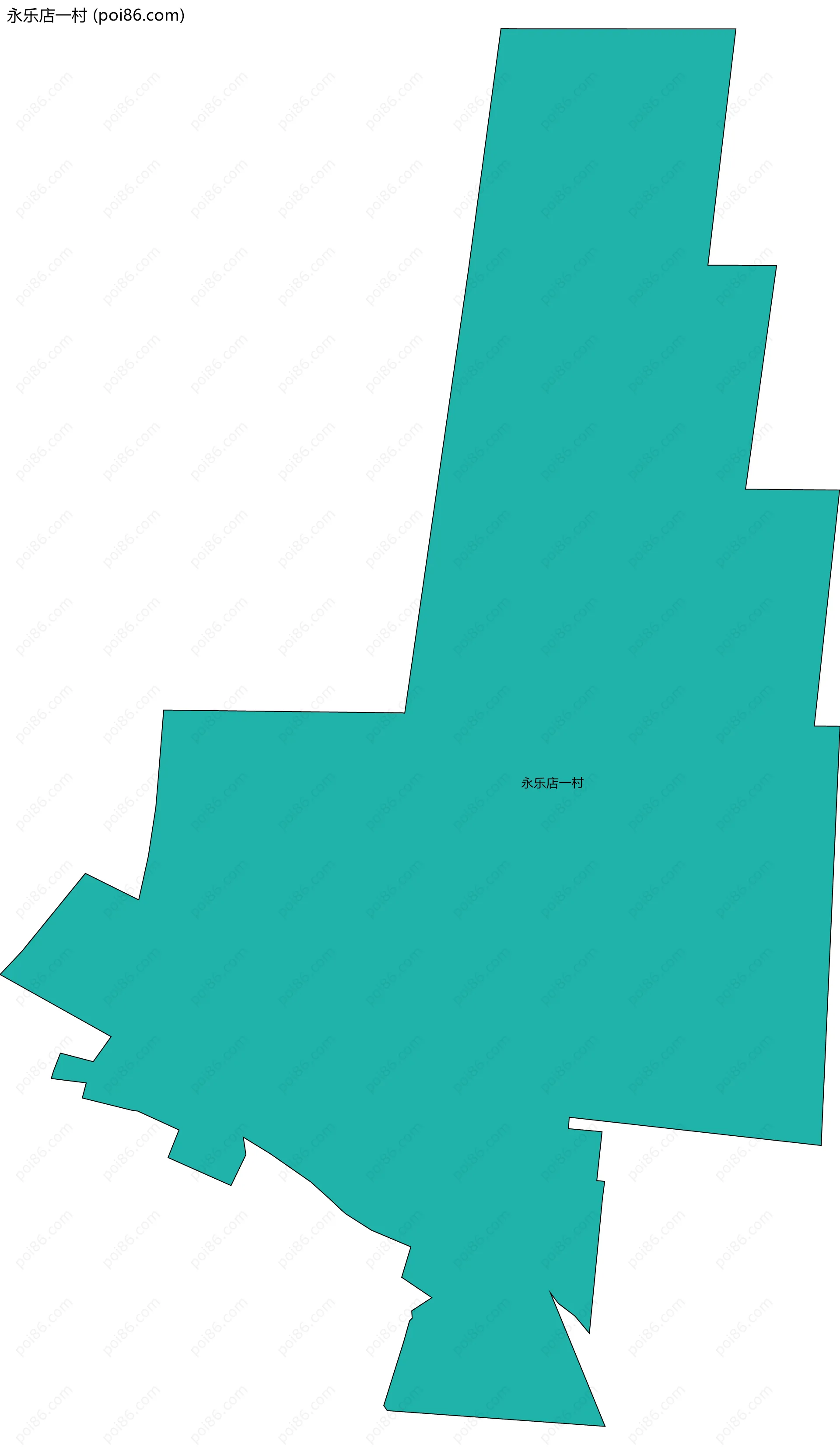 永乐店一村边界地图