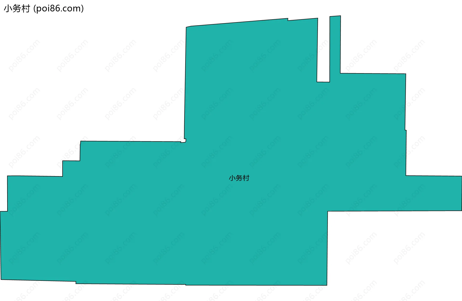 小务村边界地图