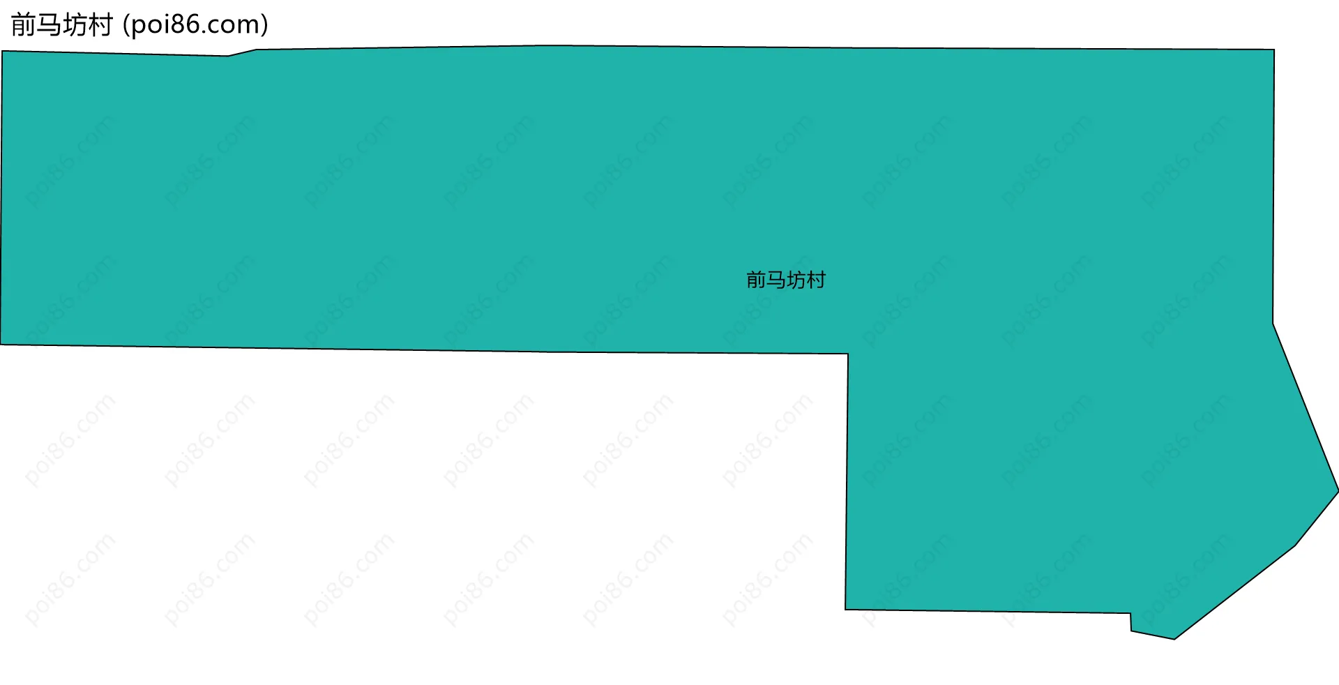 前马坊村边界地图