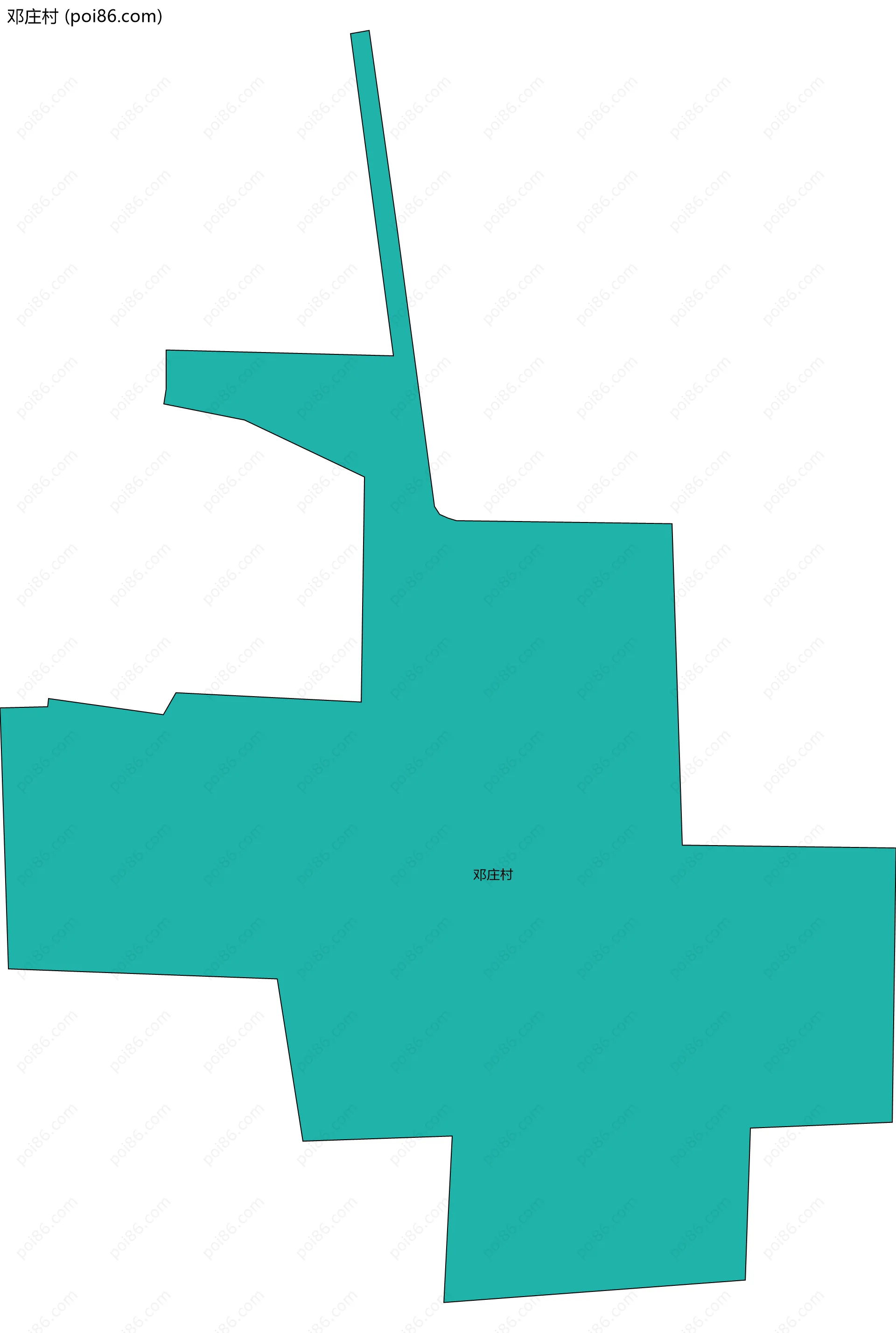 邓庄村边界地图