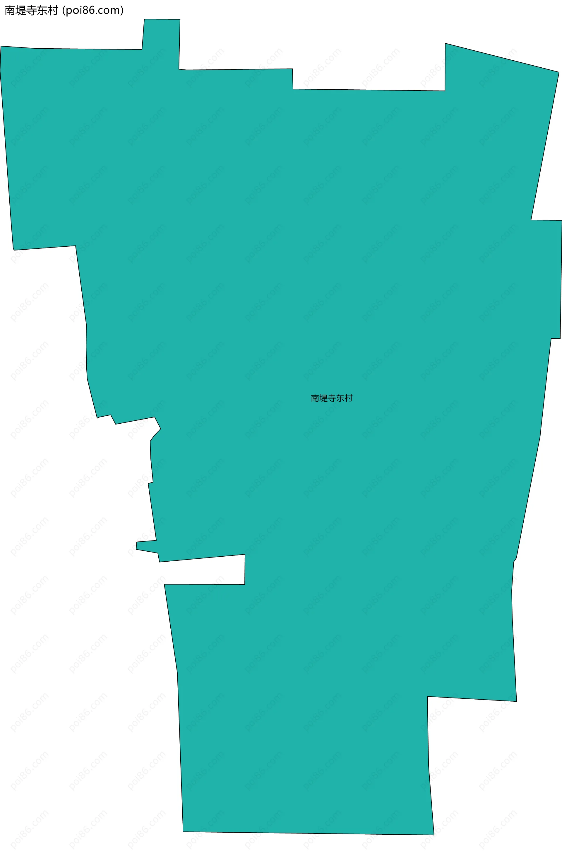 南堤寺东村边界地图