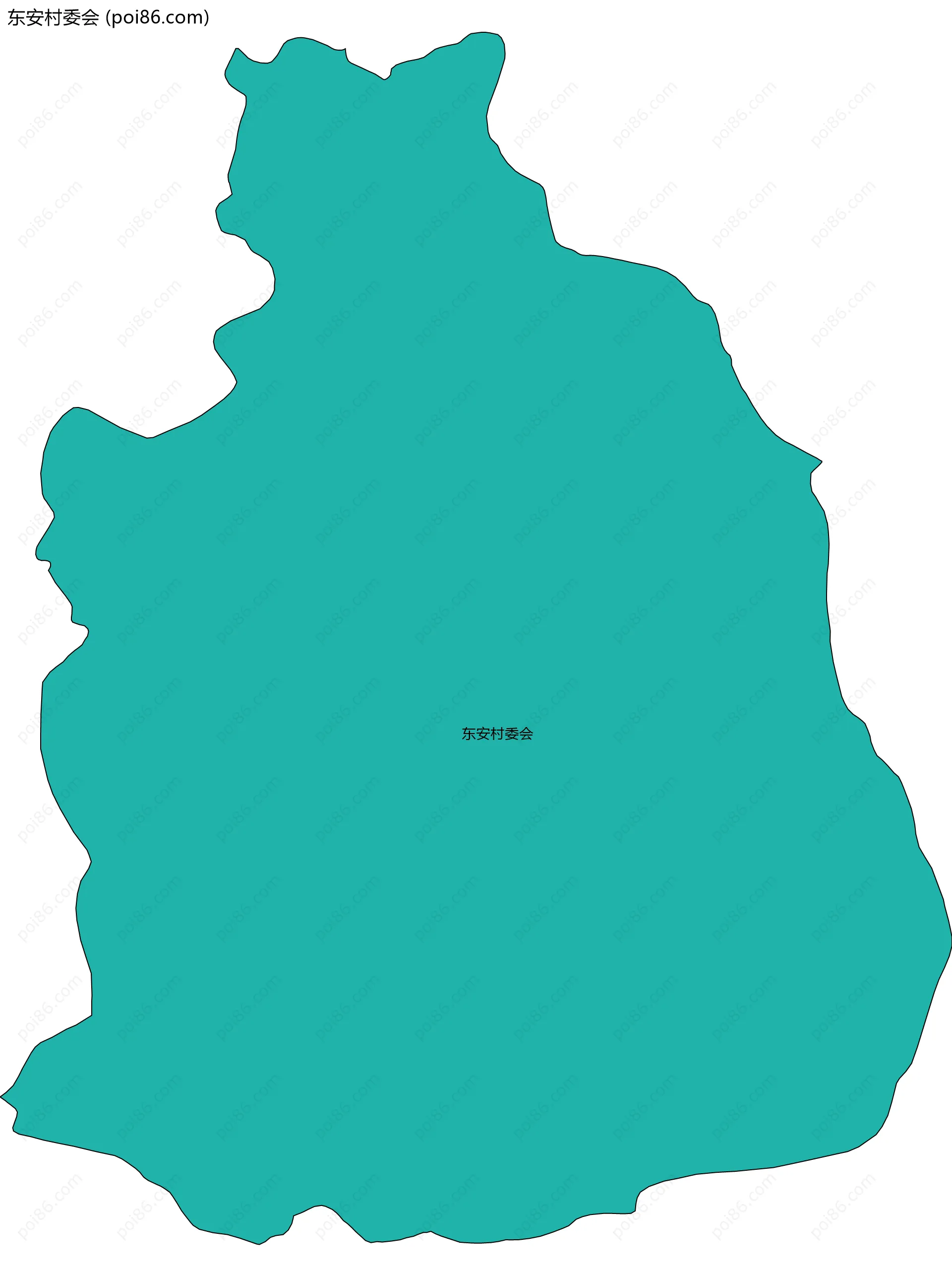 东安村委会边界地图