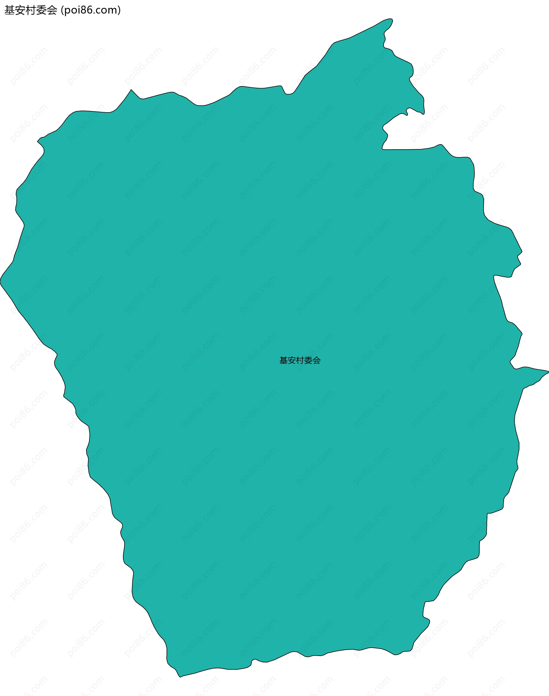 基安村委会边界地图