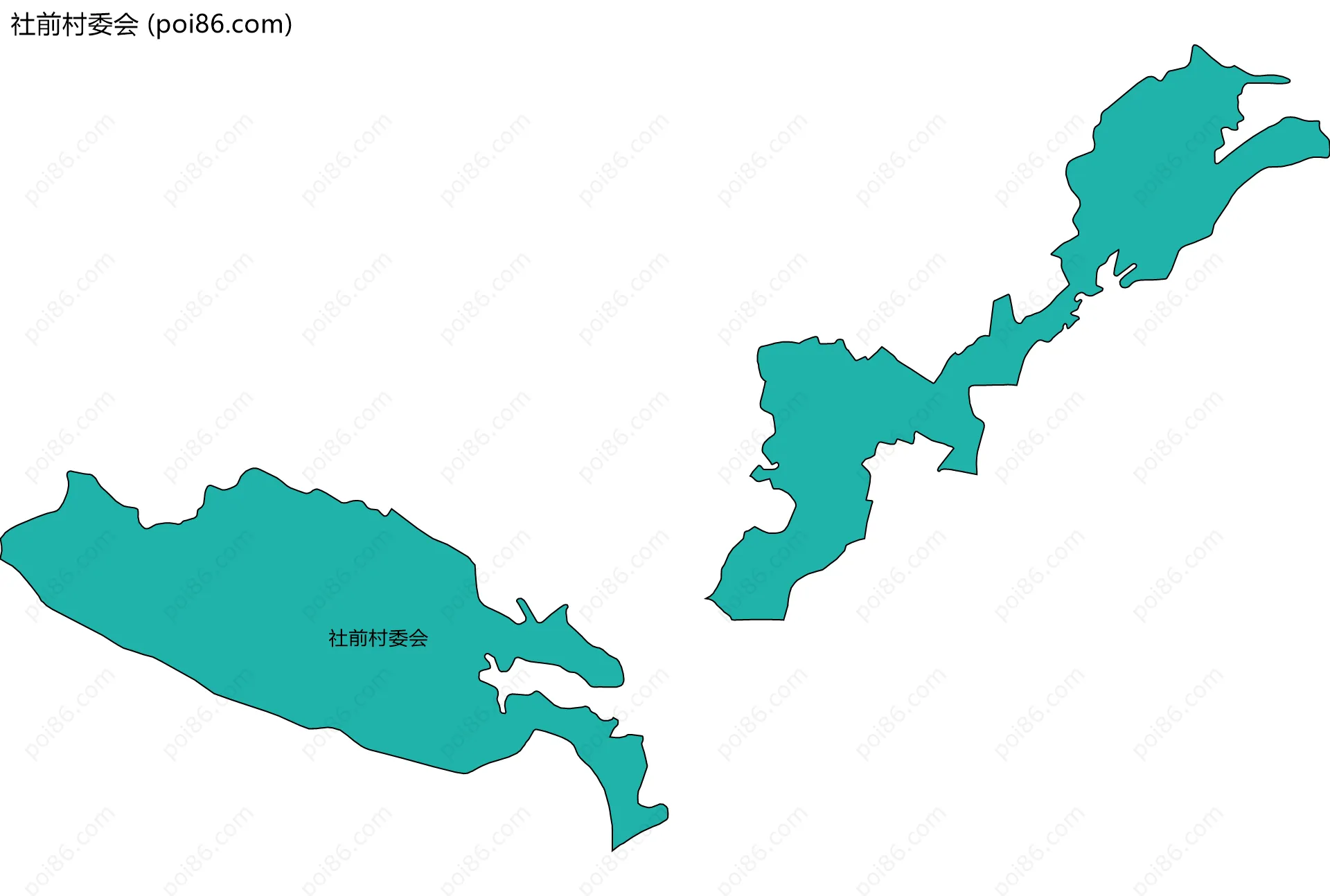 社前村委会边界地图