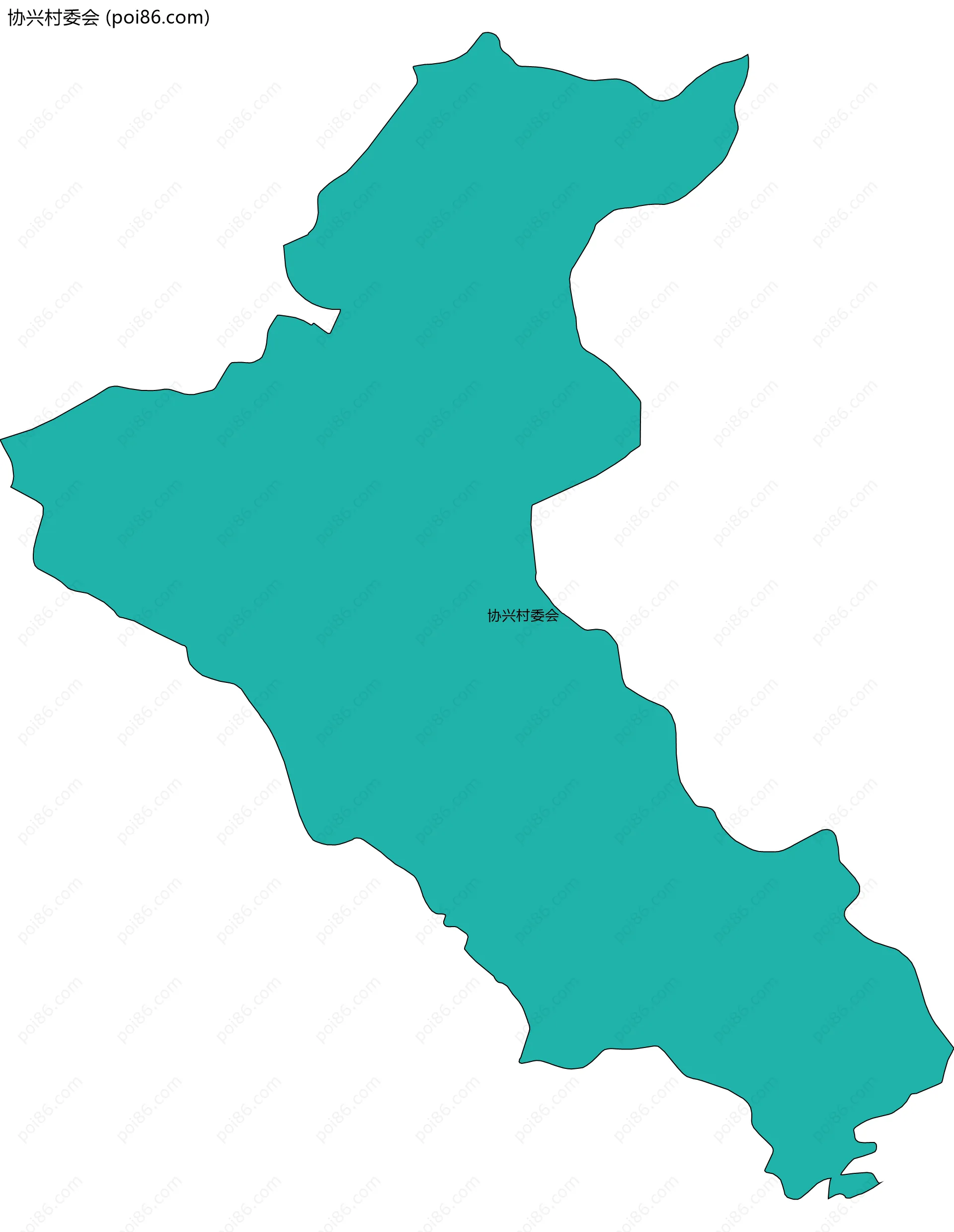 协兴村委会边界地图