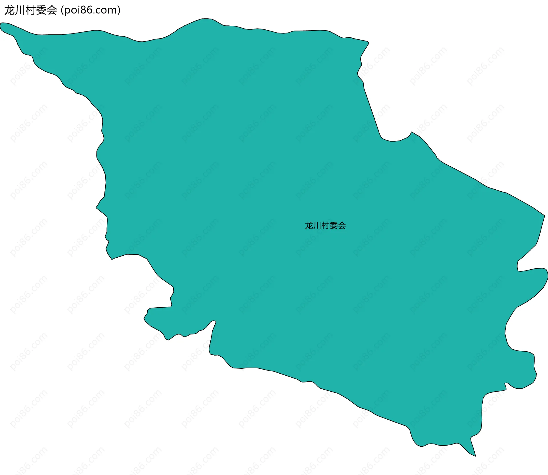龙川村委会边界地图