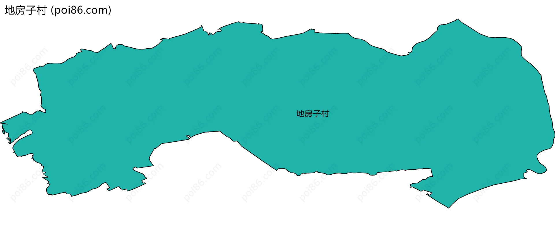 地房子村边界地图