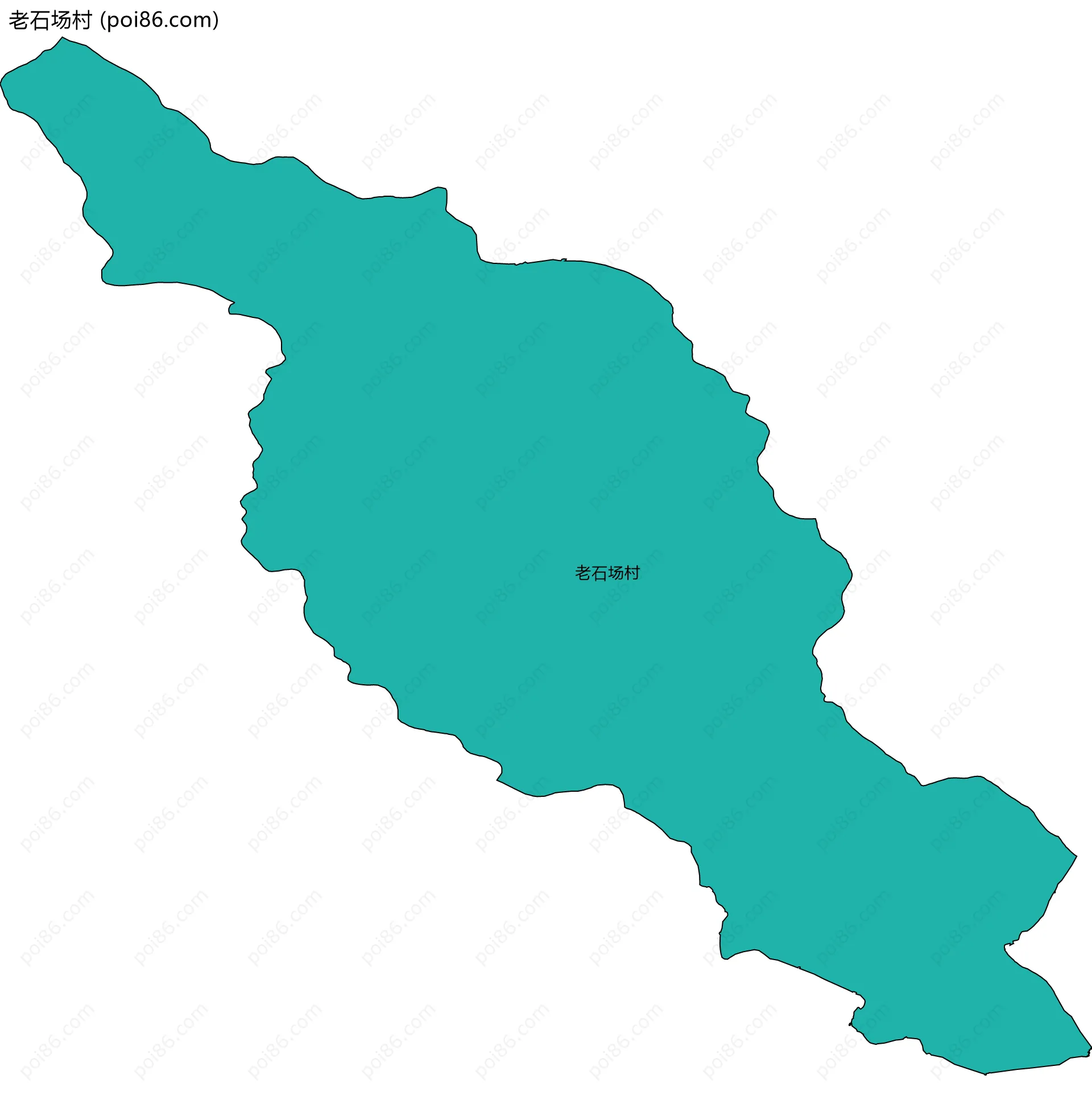 老石场村边界地图