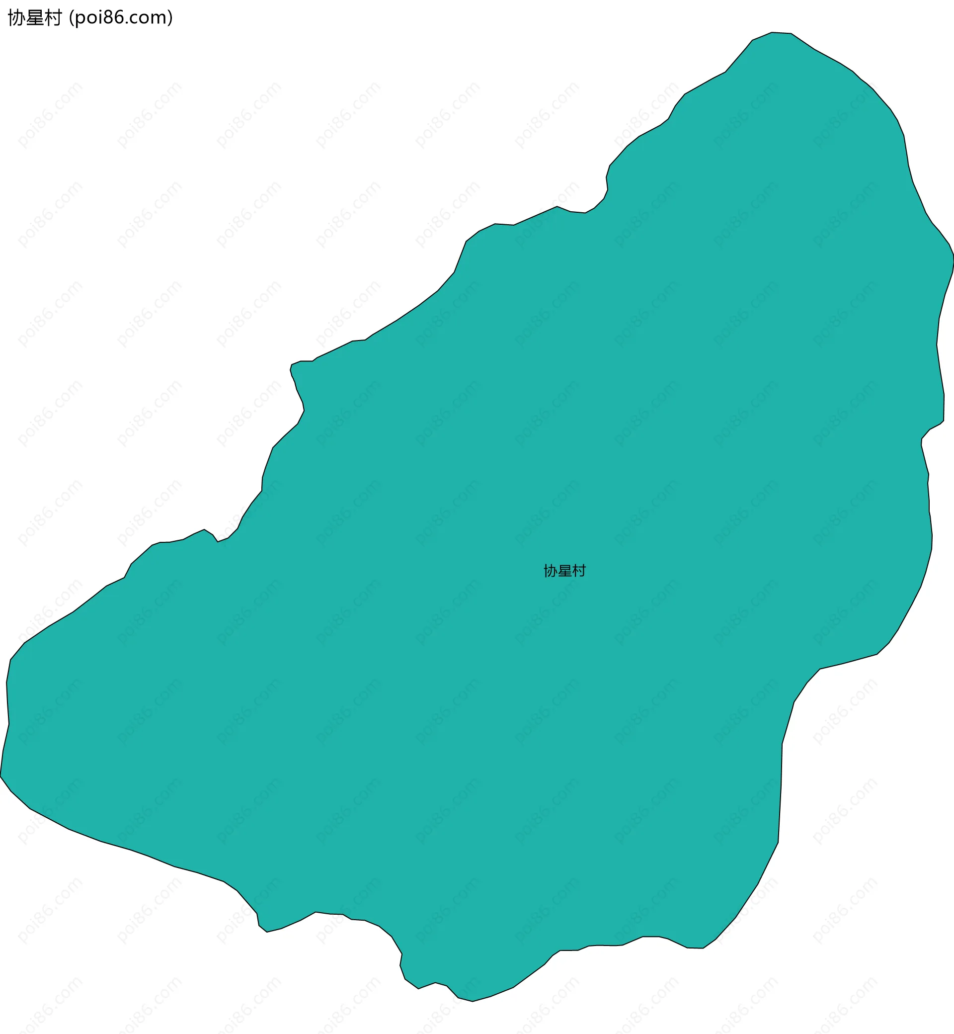 协星村边界地图