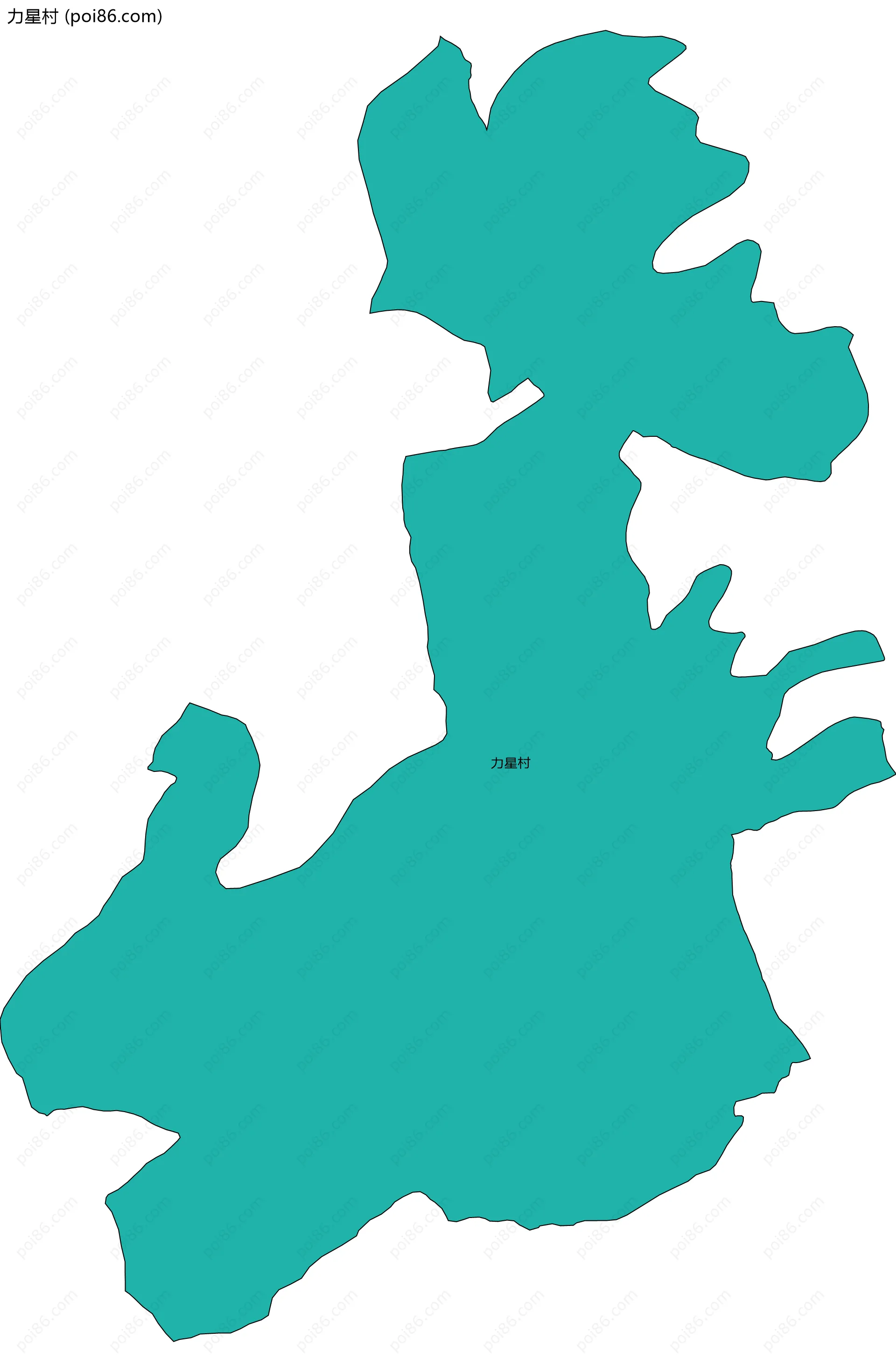 力星村边界地图