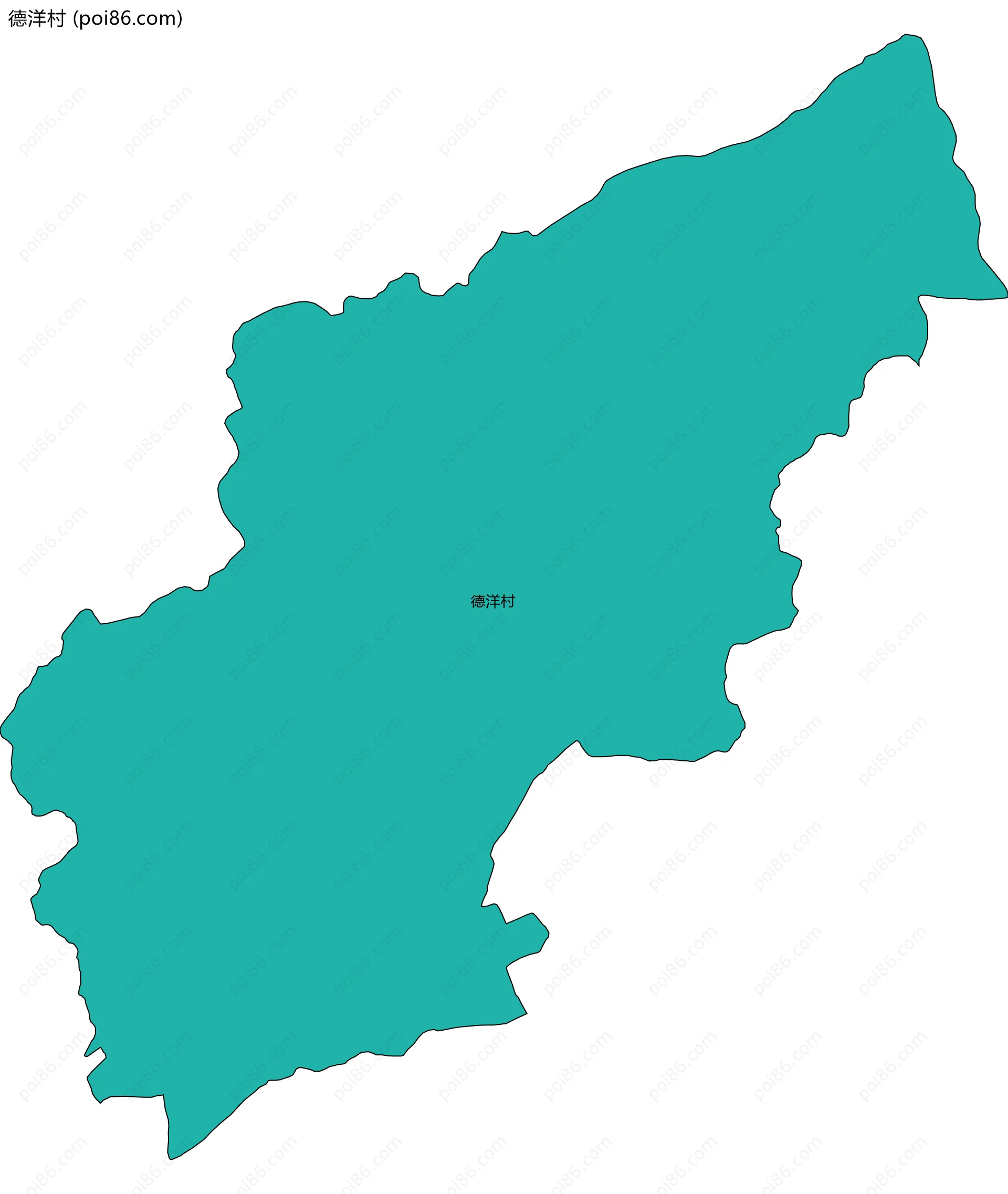 德洋村边界地图