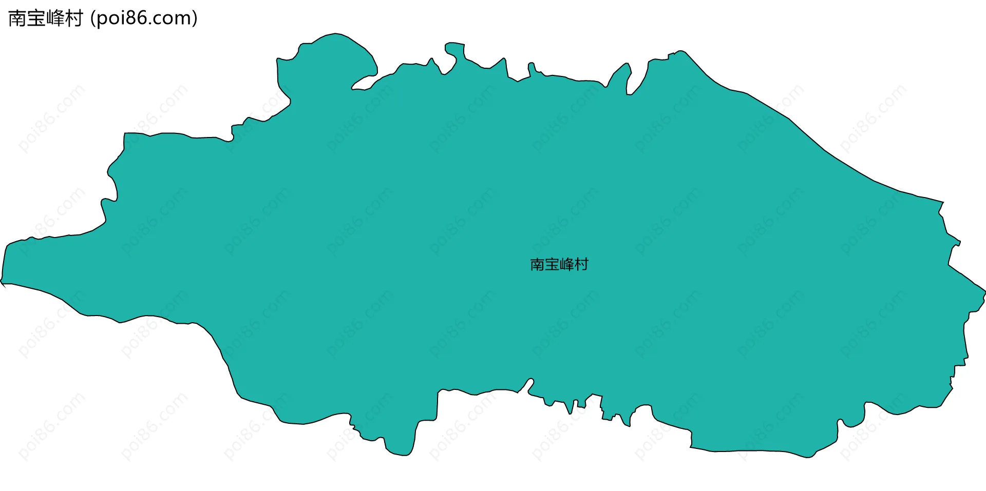 南宝峰村边界地图