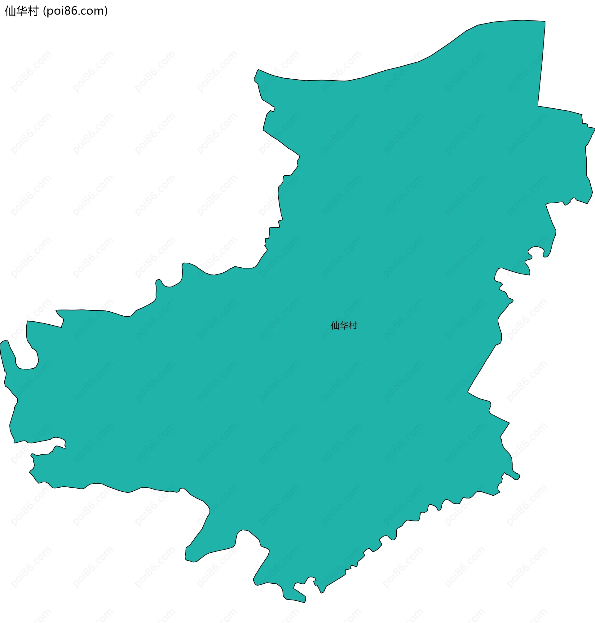 仙华村边界地图