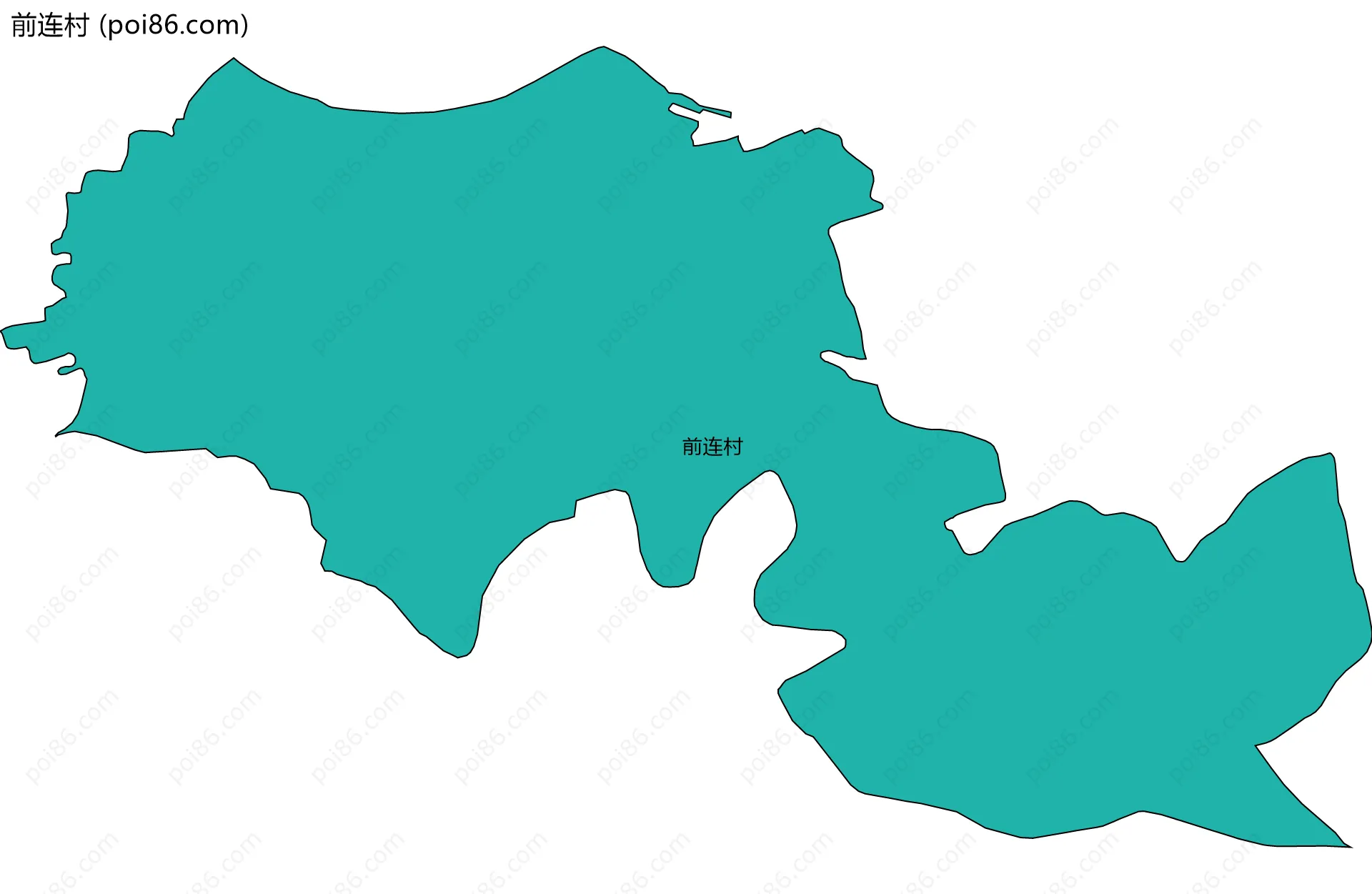 前连村边界地图