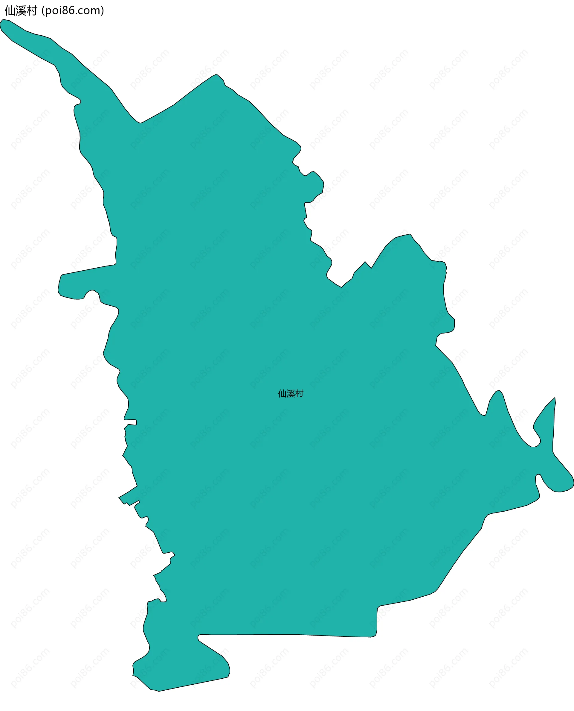 仙溪村边界地图