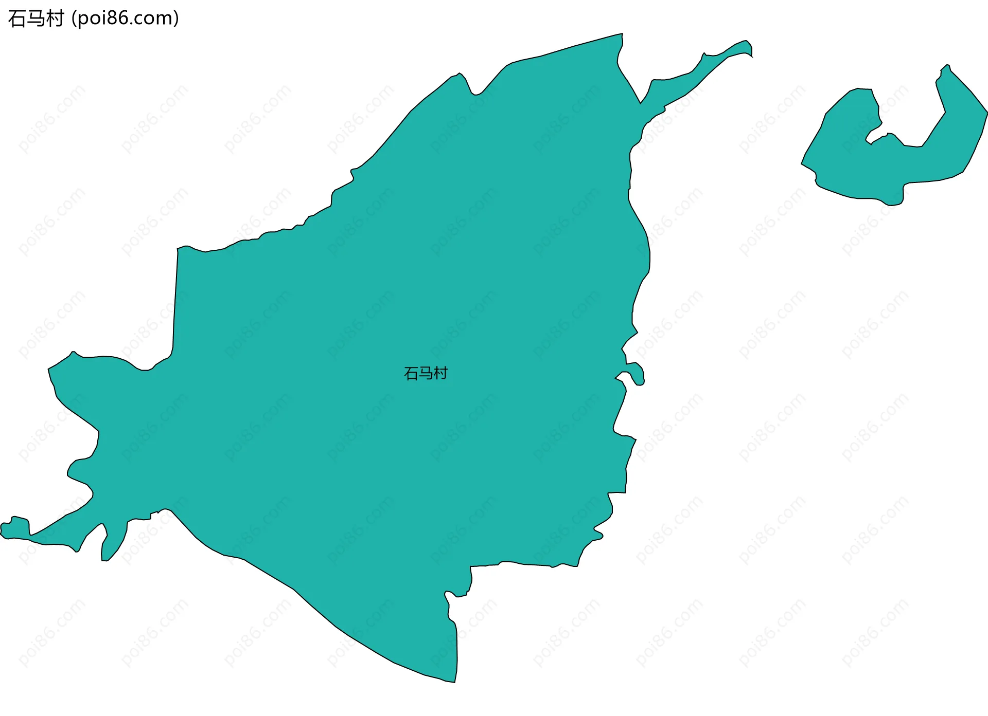 石马村边界地图