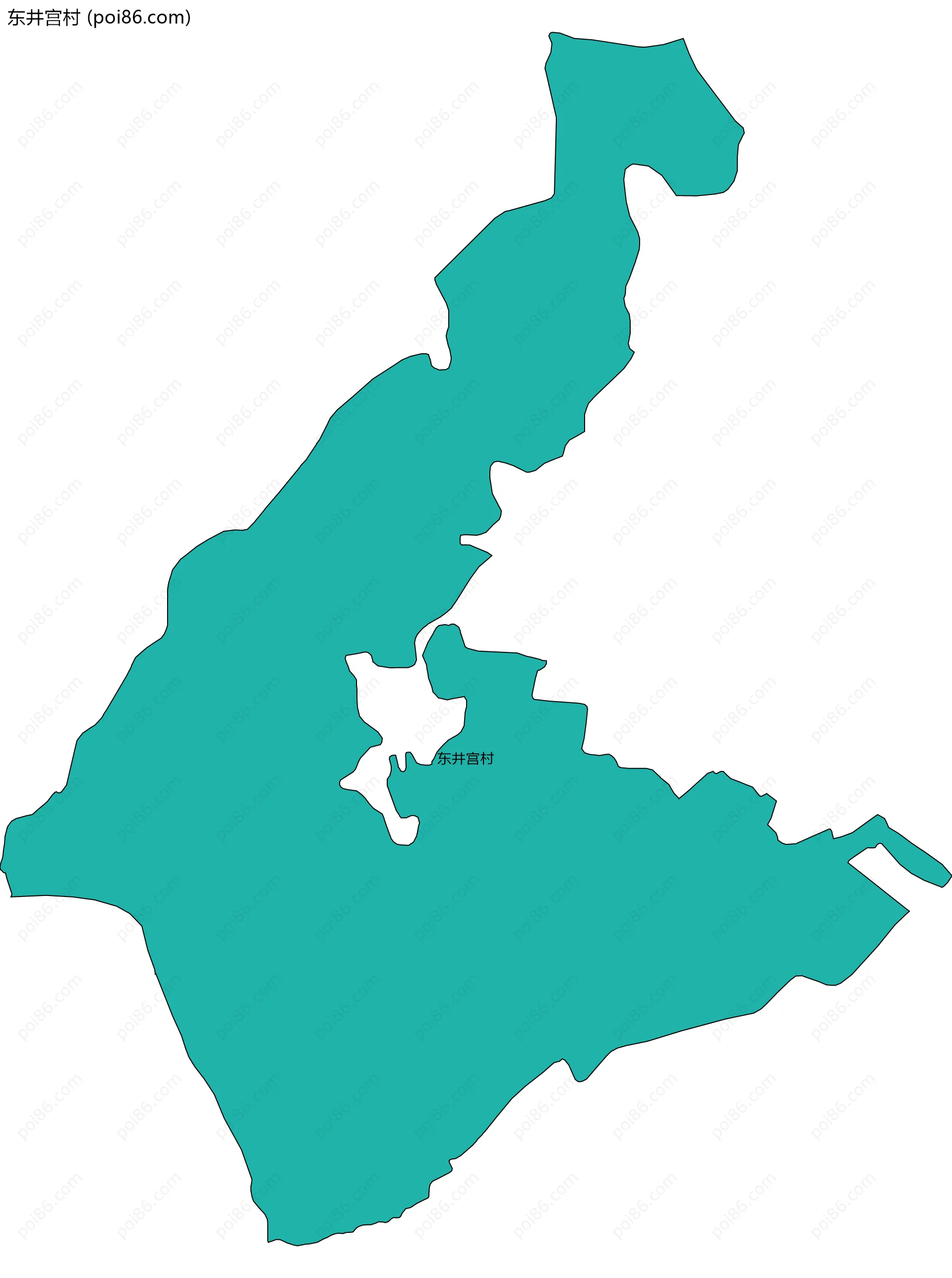 东井宫村边界地图