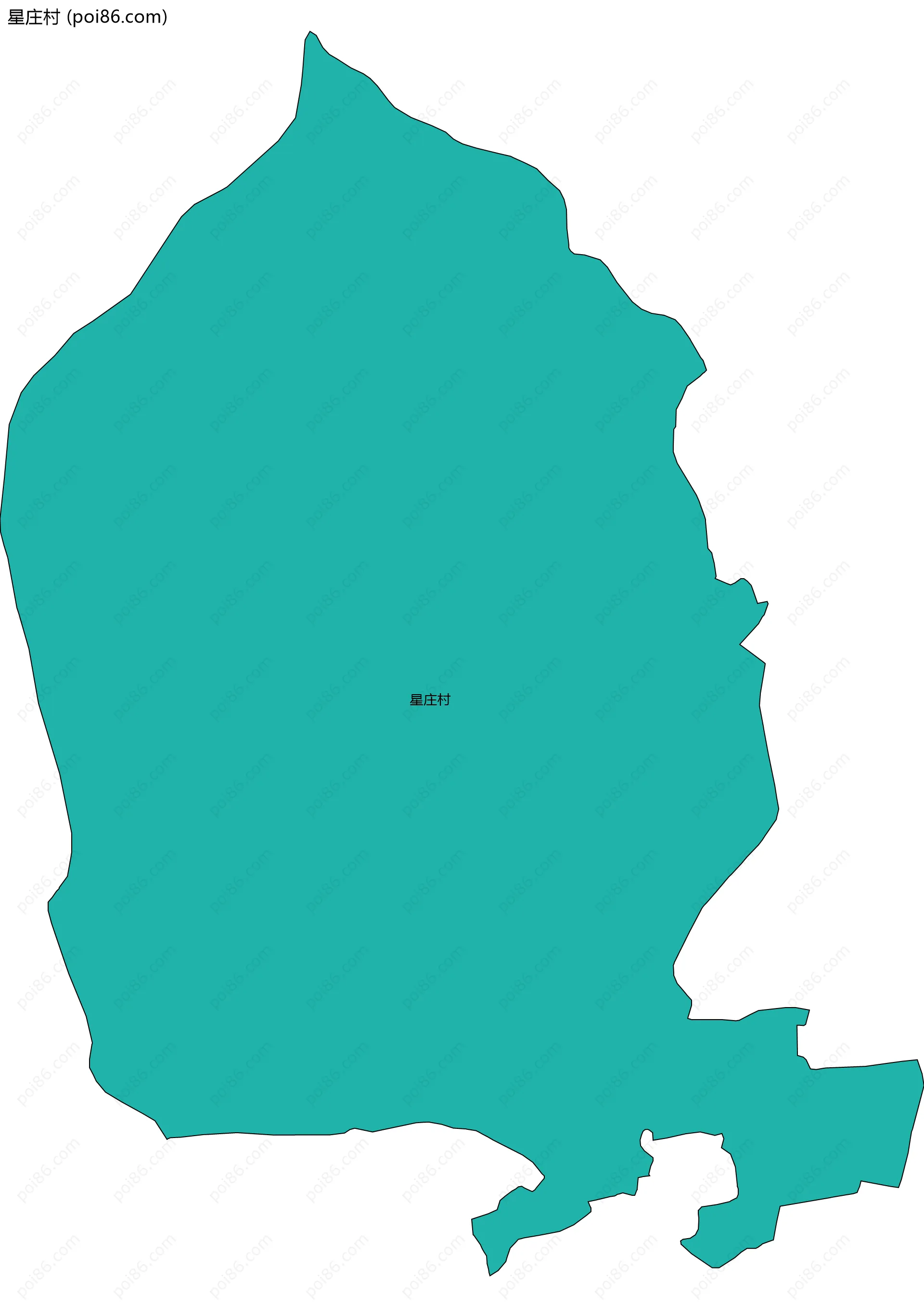 星庄村边界地图