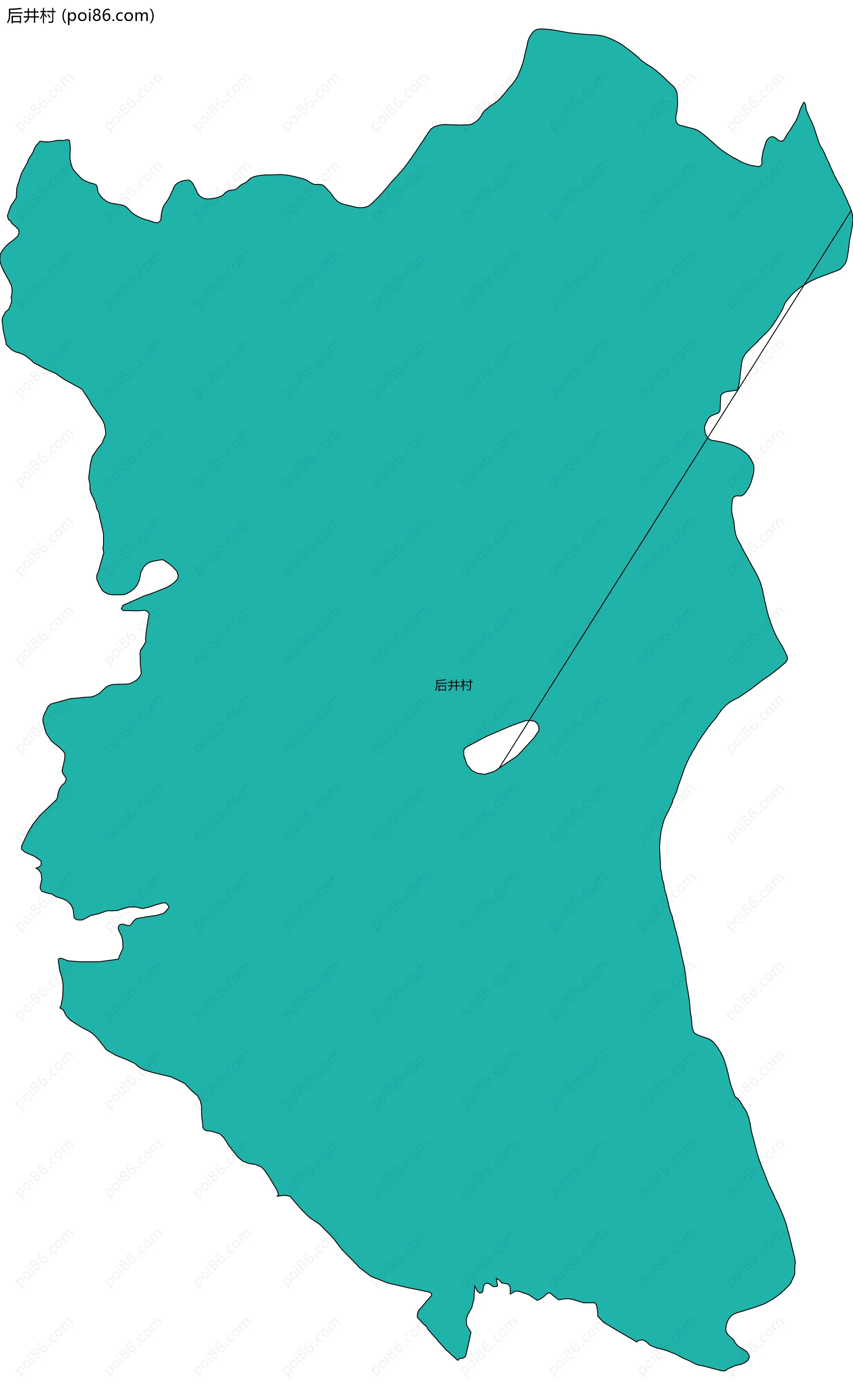 后井村边界地图