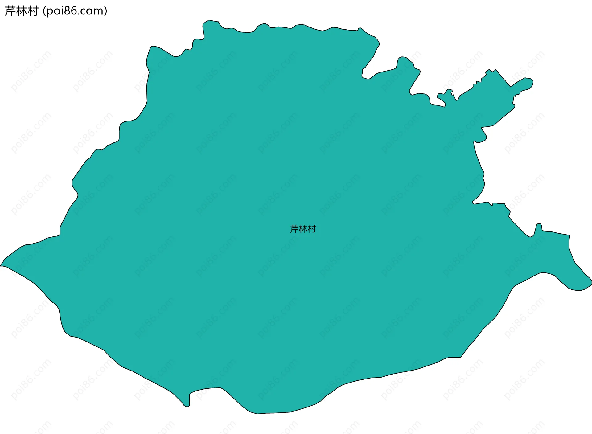 芹林村边界地图