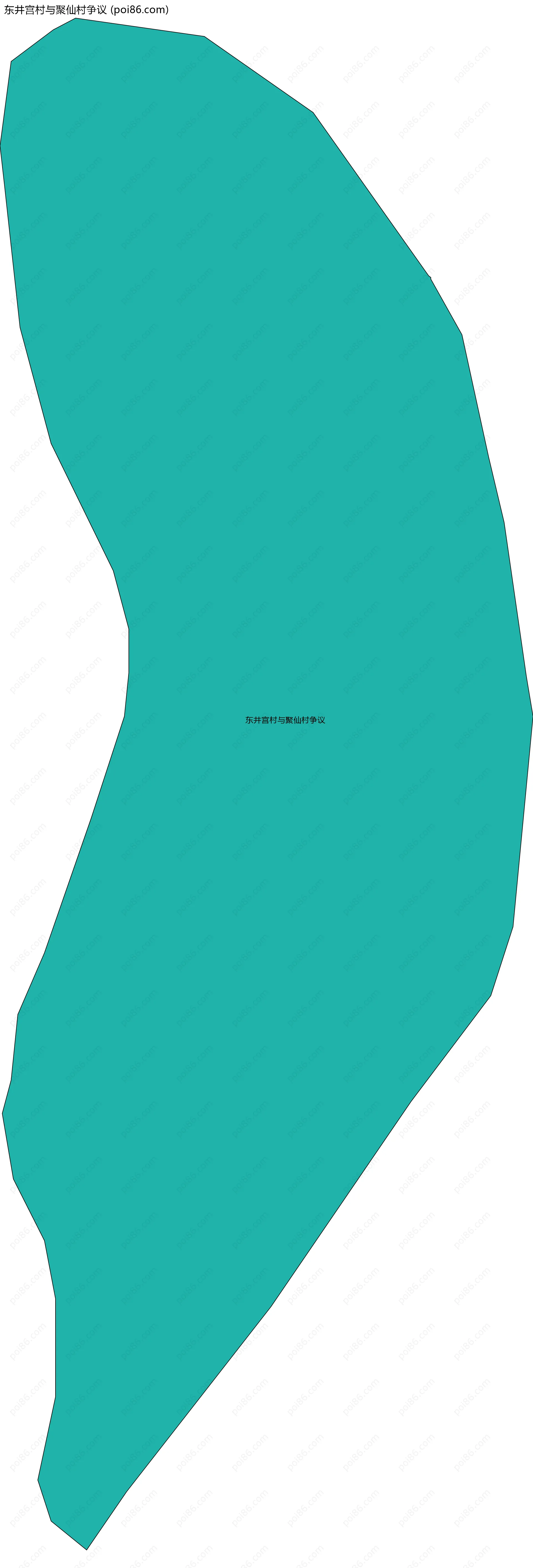 东井宫村与聚仙村争议边界地图