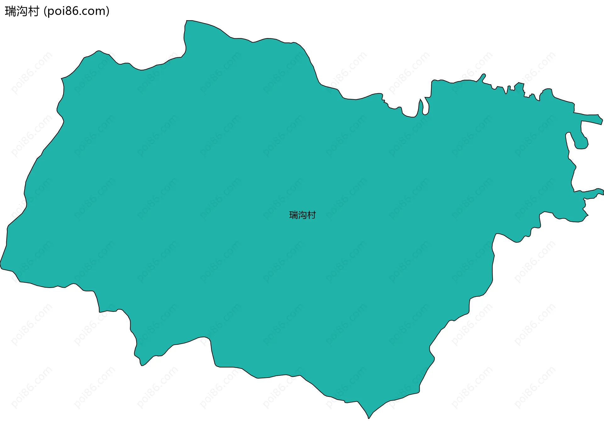 瑞沟村边界地图