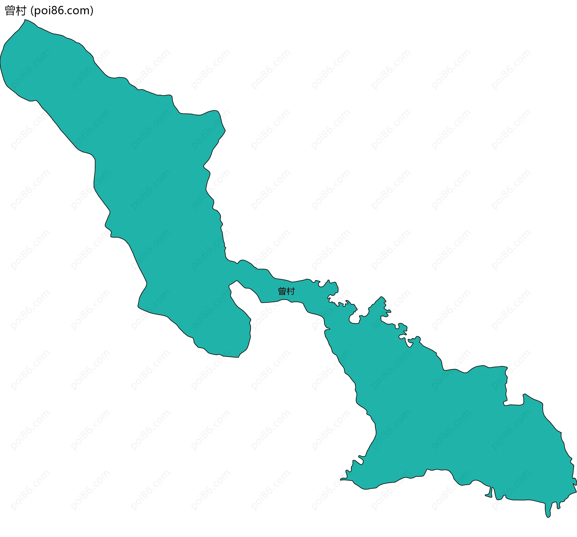 曾村边界地图