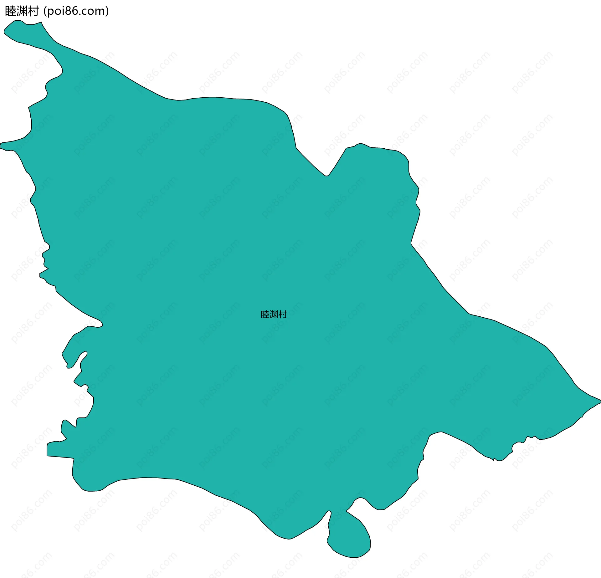 睦渊村边界地图