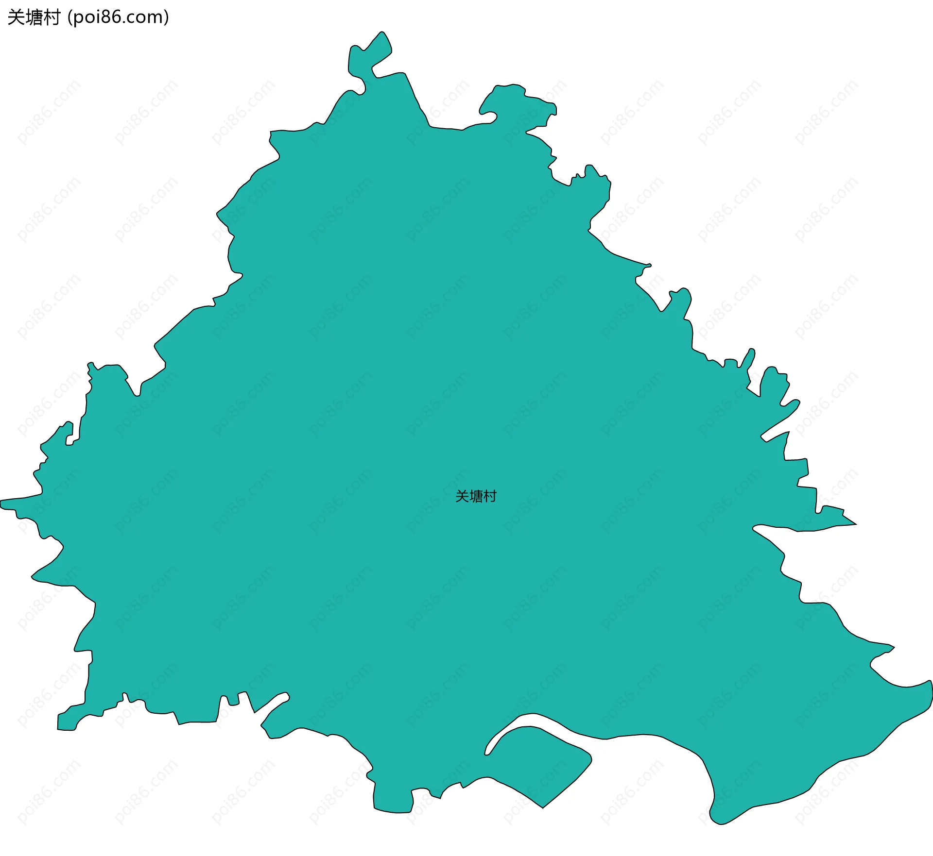 关塘村边界地图